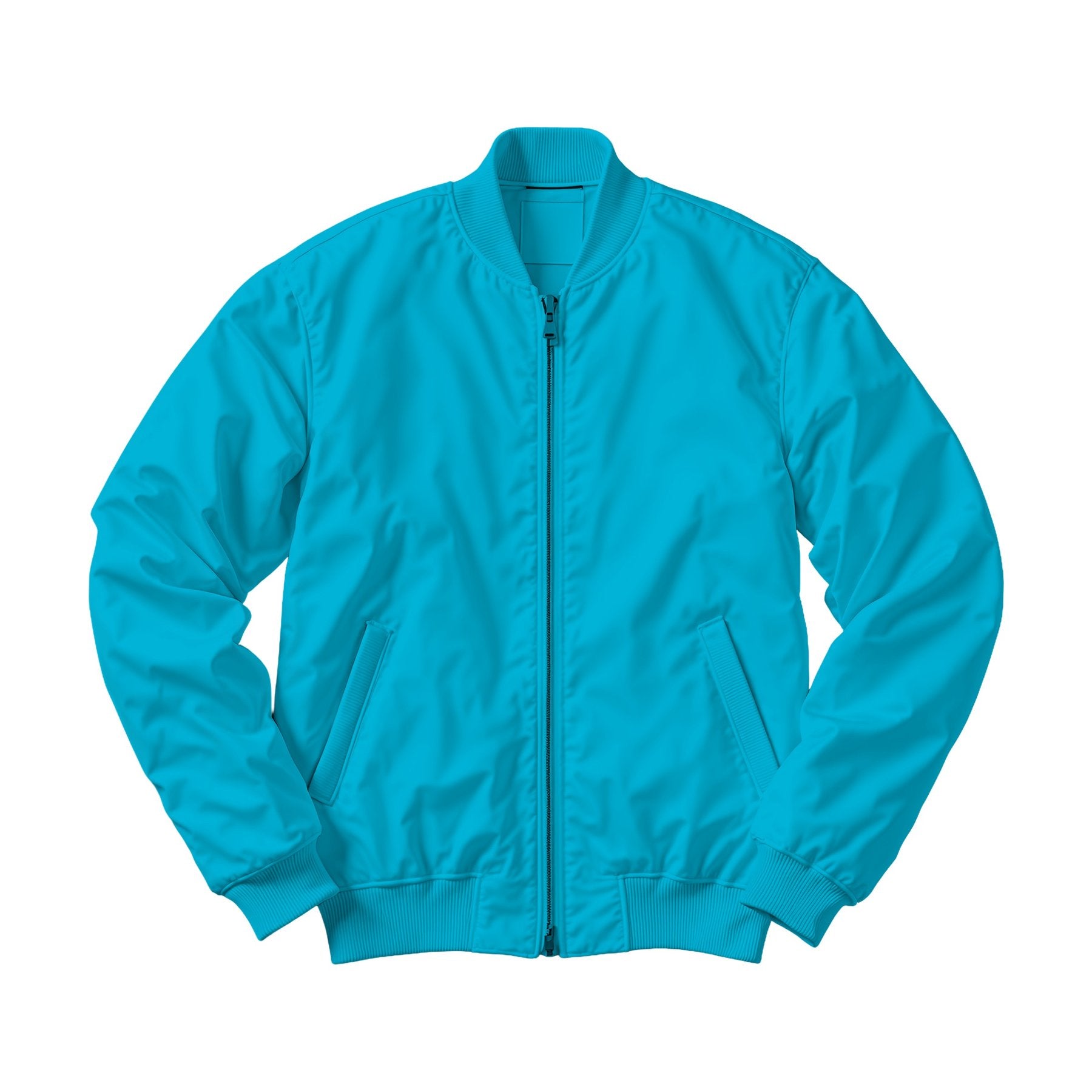 Aqua Regular Fit Unisex Jacket Mockup | Print on Demand Mockup | High-Res JPG Download | Commercial Use Included | MockupBulk