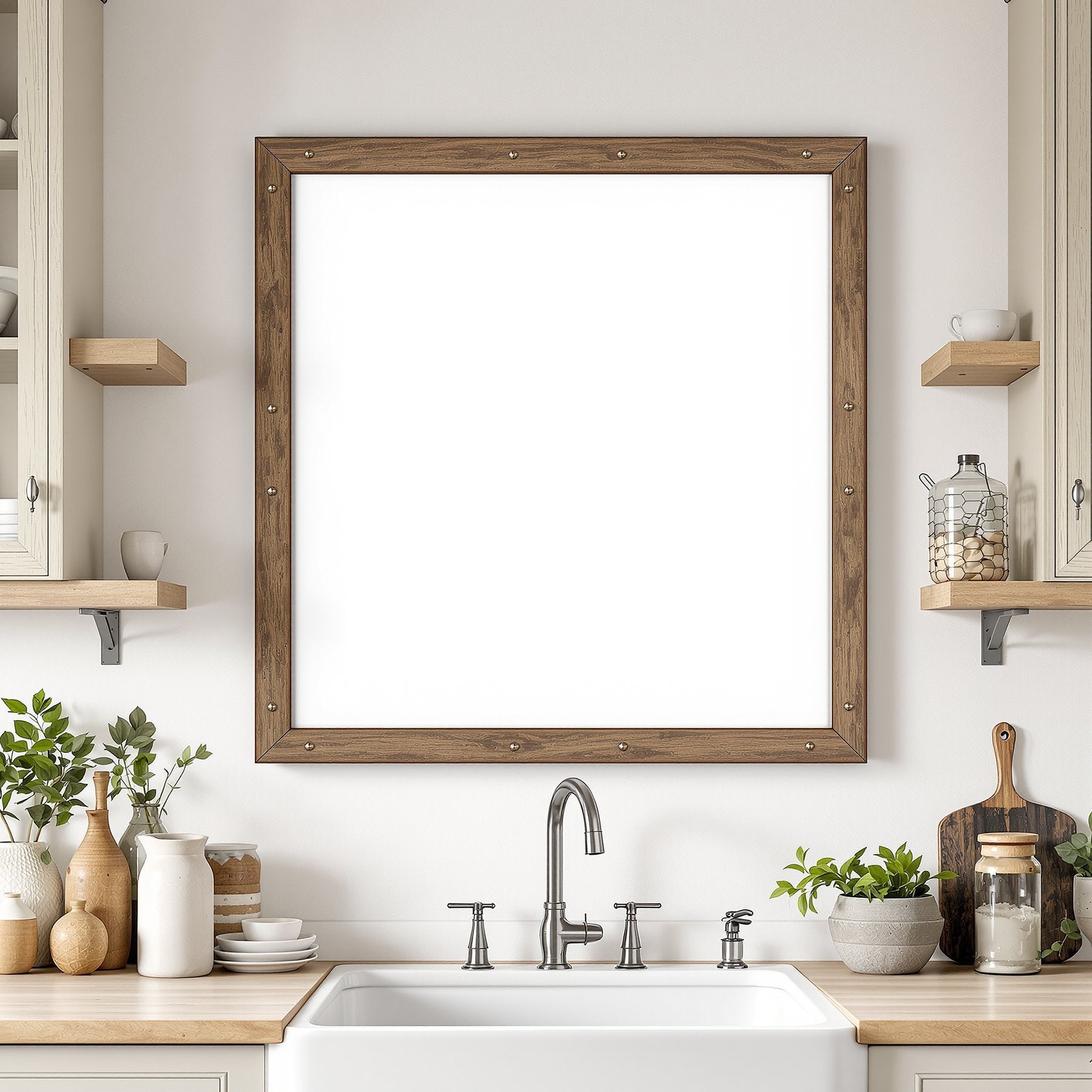 Rustic Frame Mockup — Blank Template #028 — High-Resolution JPG | bulkmockup Template | For Etsy POD Print Sellers | MockupBulk