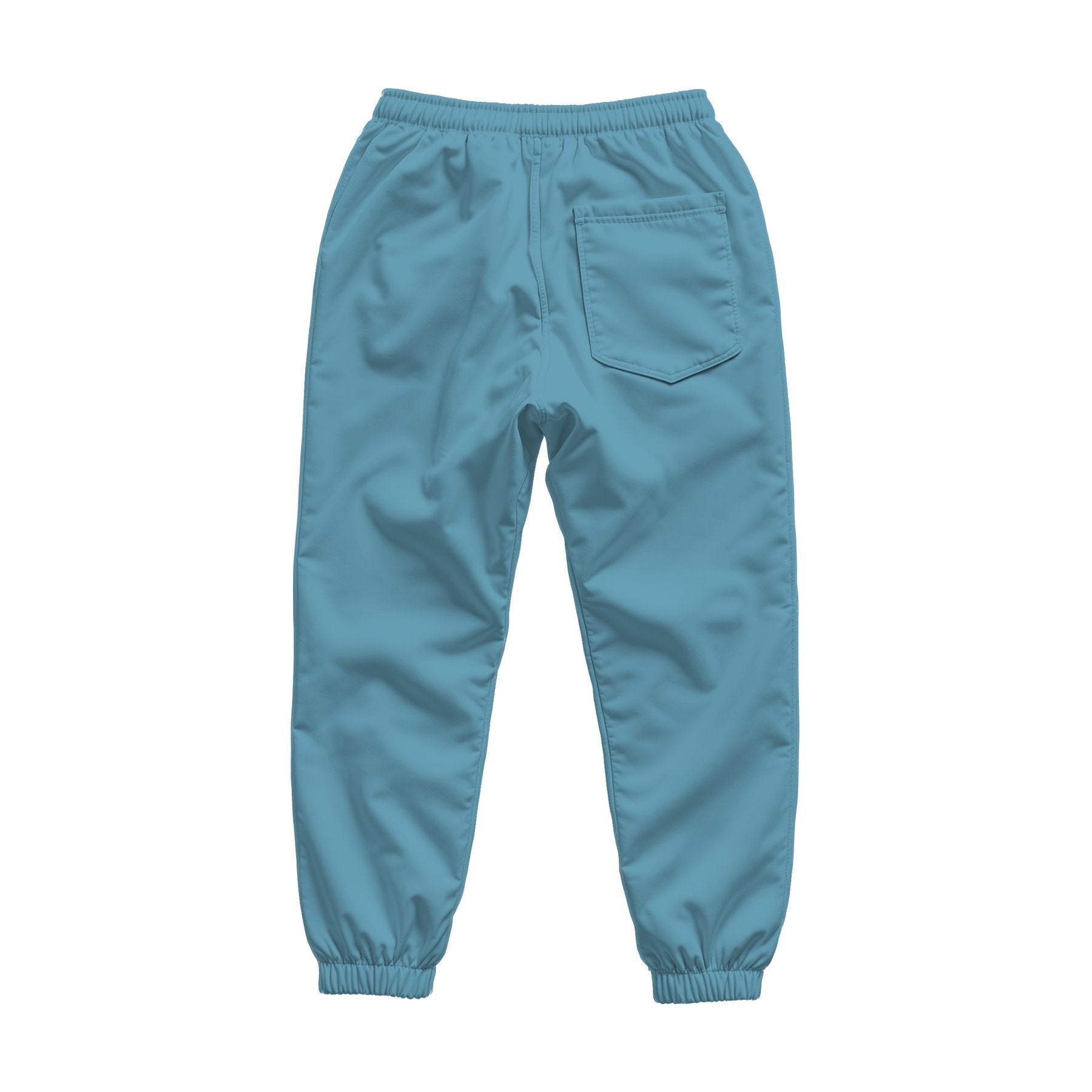 Arctic Blue Back View Unisex TrackPants Mockup | High-Res Mockup Template | JPG Digital Download | Commercial Licence | MockupBulk