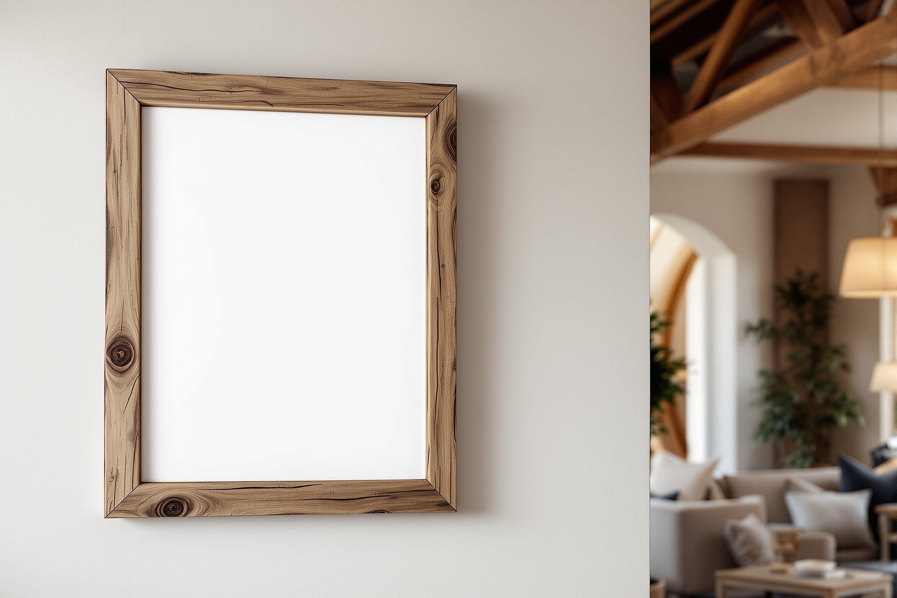 Blank Template #035 Rustic Frame Mockup | Blank Frame Template | High-Res JPG Instant Download | Commercial Use | bulkmockup | MockupBulk