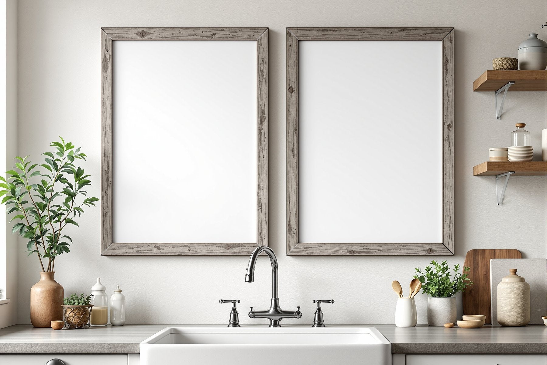 Rustic Frame Mockup, Blank Template #036 | bulkmockup Blank Frame Template | High-Res JPG | Commercial Licence | MockupBulk
