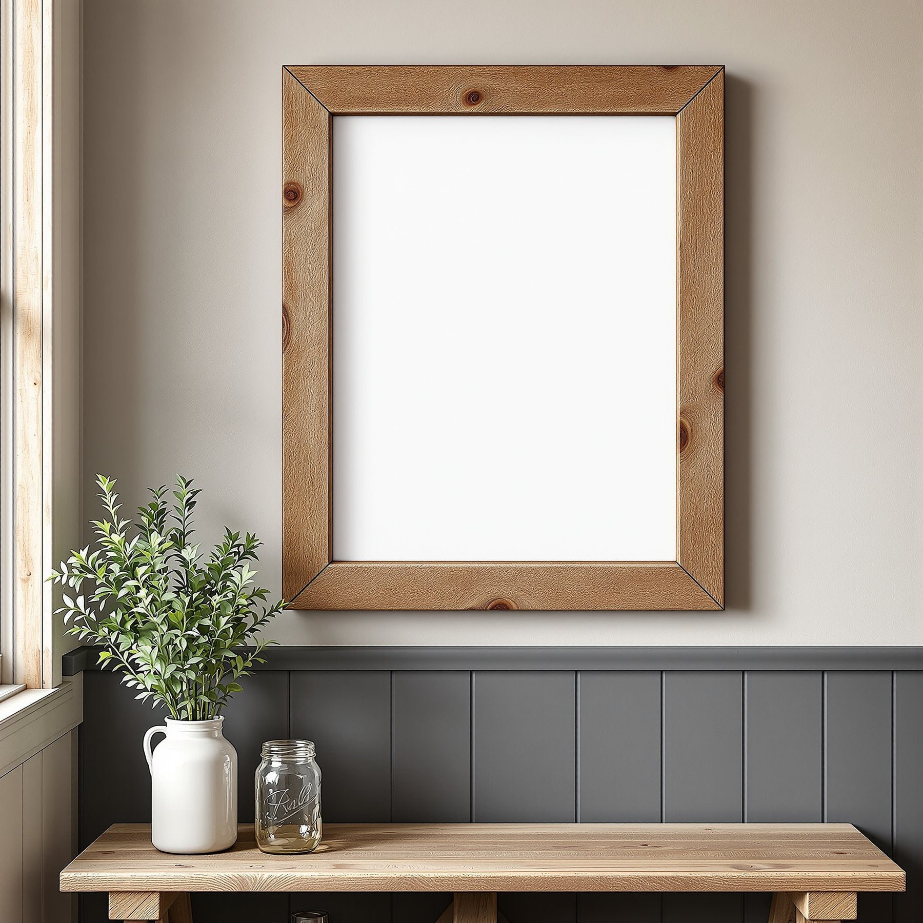 Rustic Frame Mockup | Blank Template #037 — Digital Frame Mockup | bulkmockup JPG Download | For POD Etsy Shopify | MockupBulk