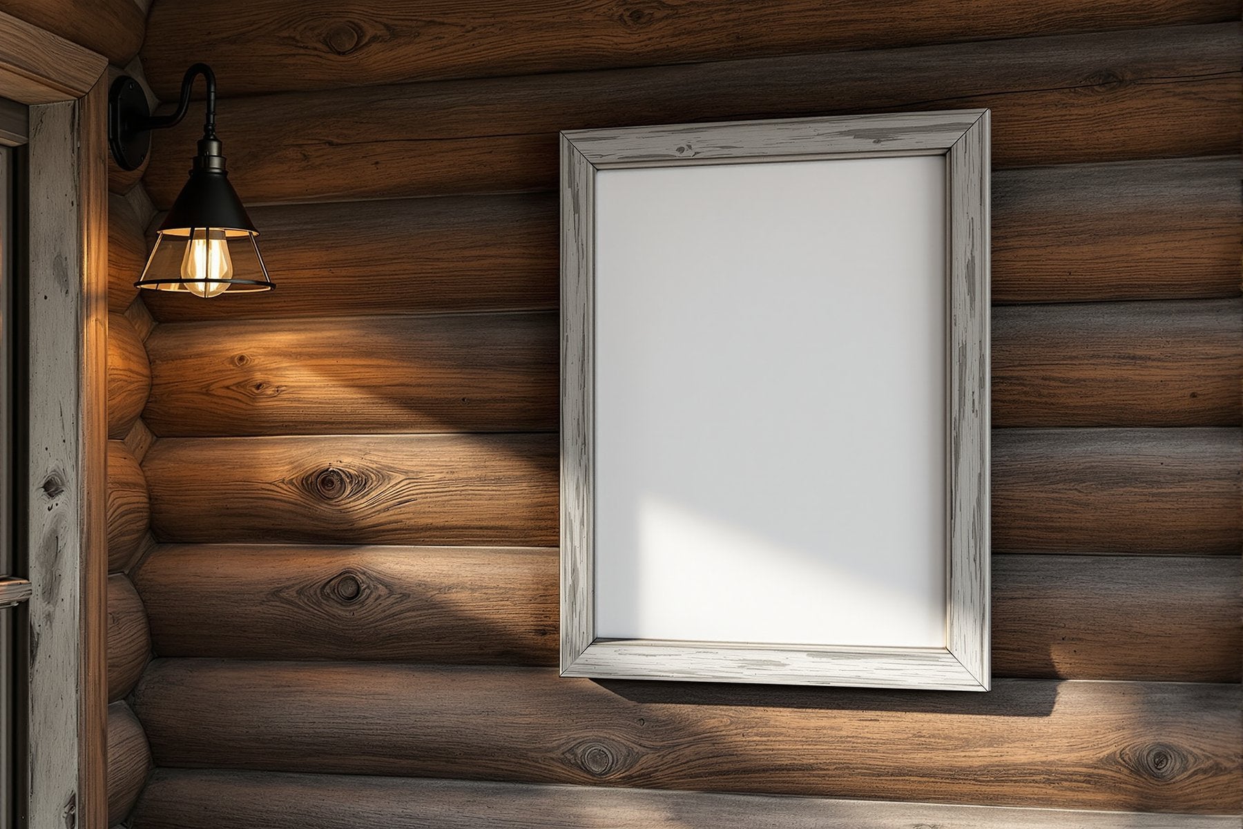Rustic Frame Mockup, Blank Template #040 | High-Resolution JPG | bulkmockup Template | For Etsy POD Print Sellers | MockupBulk