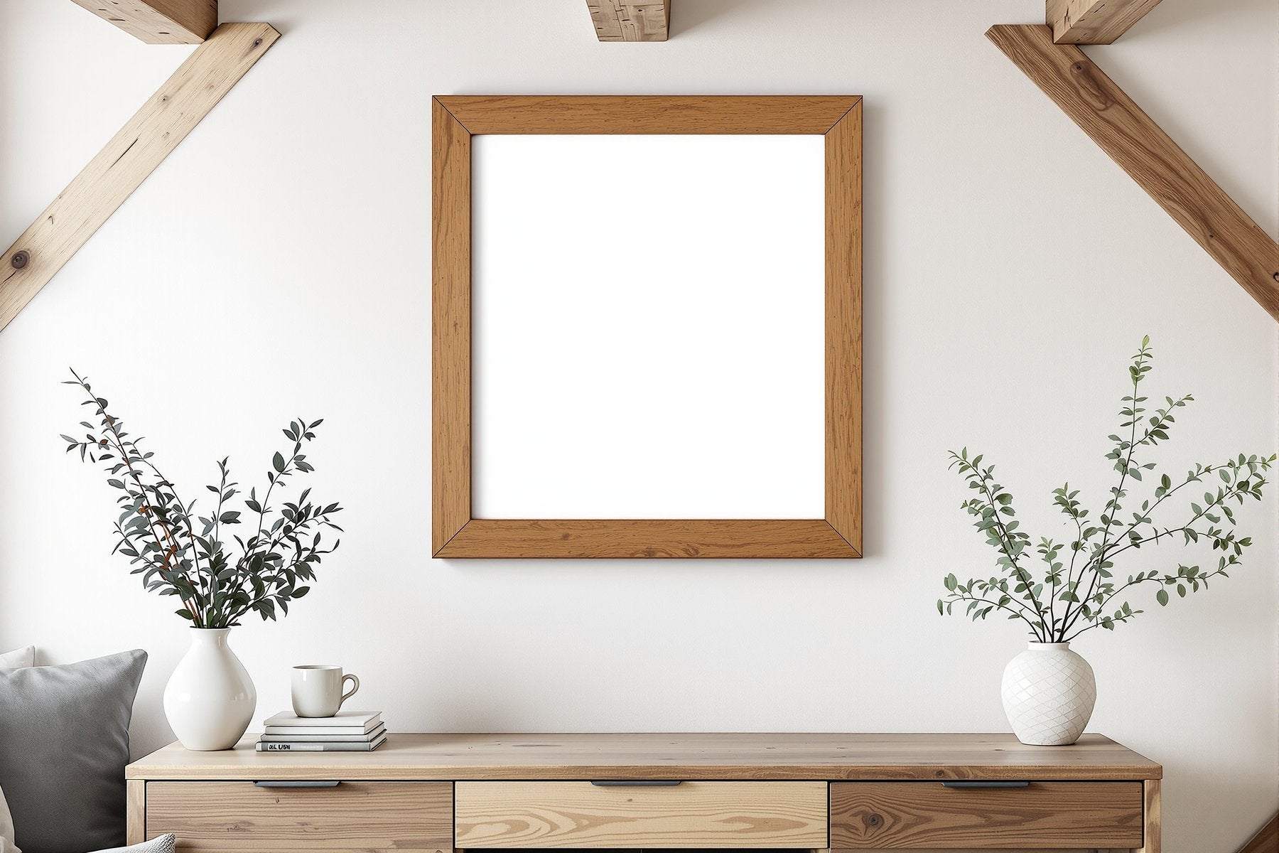 Rustic Frame Mockup | Blank Template #042 — Frame Template JPG | Instant bulkmockup Download | Commercial Use | MockupBulk