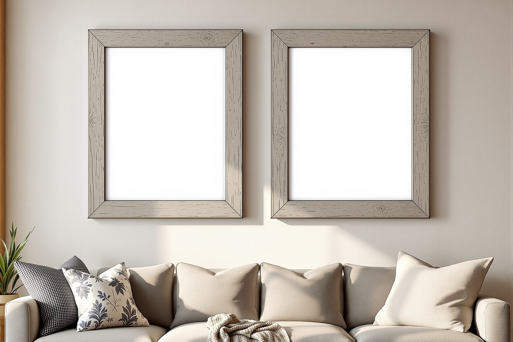 Rustic Frame Mockup | Blank Template #045 — High-Resolution JPG | bulkmockup Template | For Etsy POD Print Sellers | MockupBulk