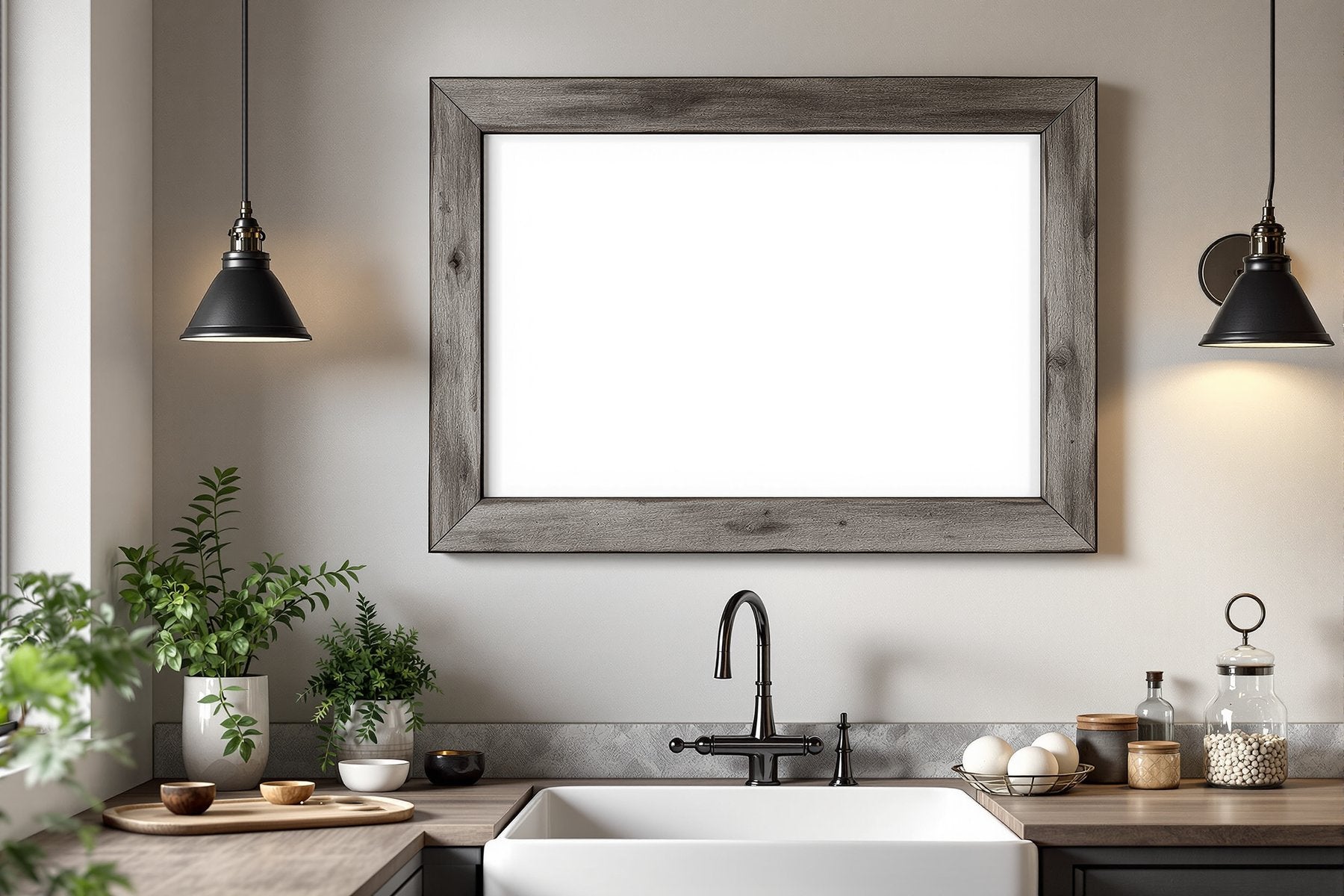 Rustic Frame Mockup — Blank Template #053 — Instant bulkmockup Download | Blank Frame JPG Template | Commercial Use | MockupBulk