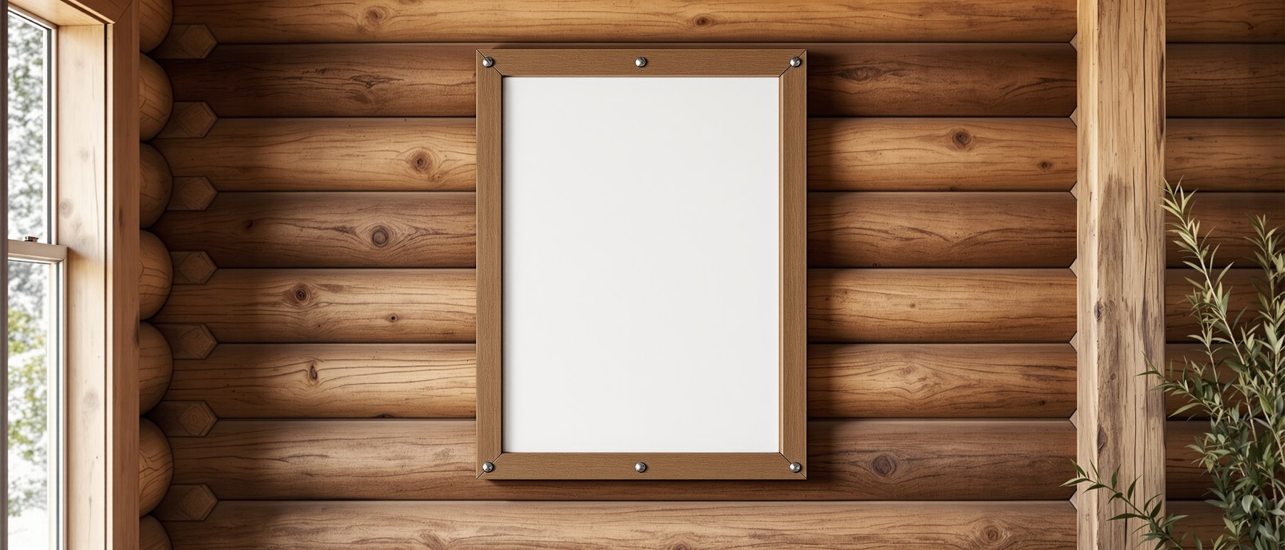Rustic Frame Mockup — Blank Template #055 — Frame Template JPG | Instant bulkmockup Download | Commercial Use | MockupBulk