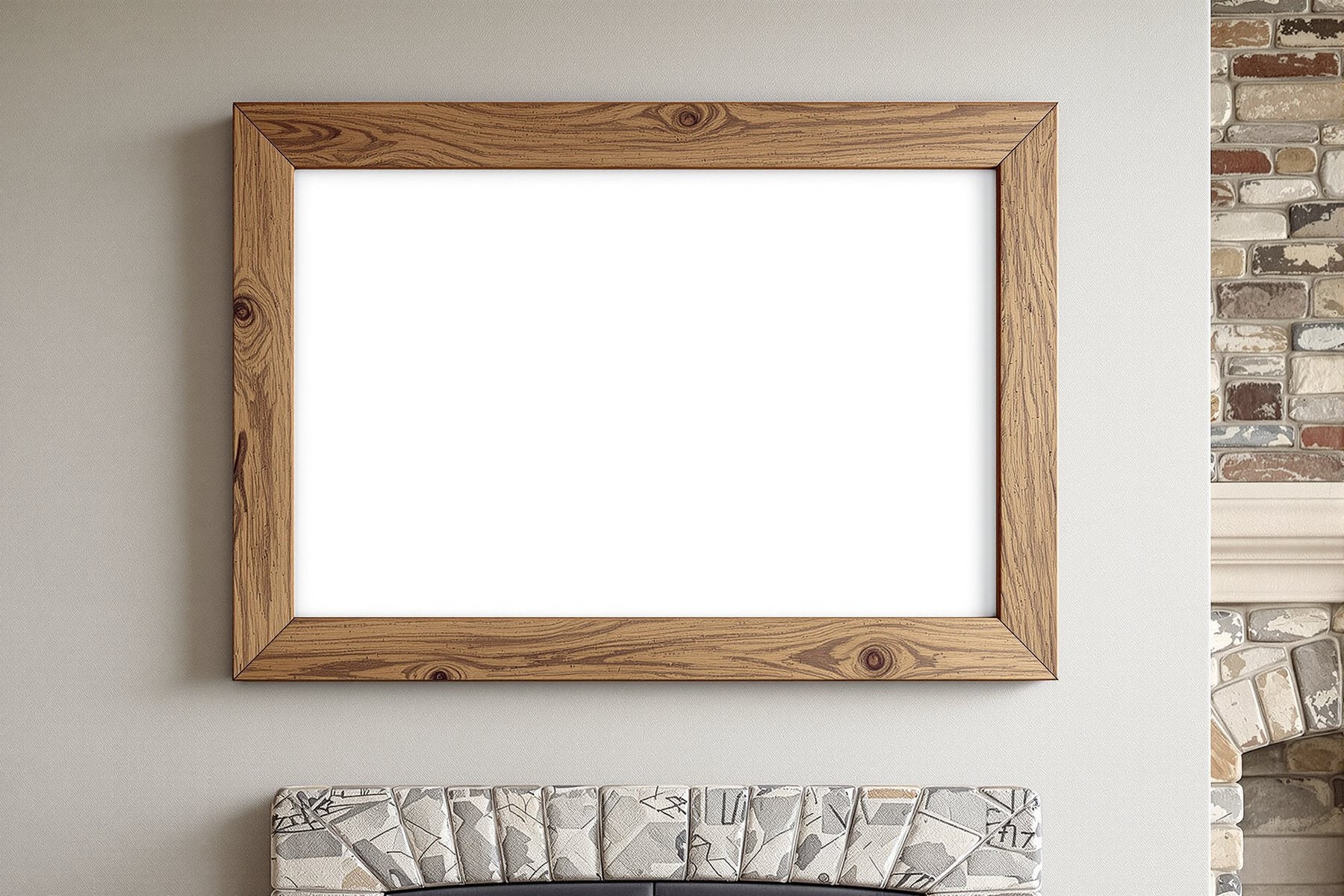 Rustic Frame Mockup — Blank Template #060 — Blank Frame Mockup JPG | Commercial Licence | bulkmockup Download | MockupBulk