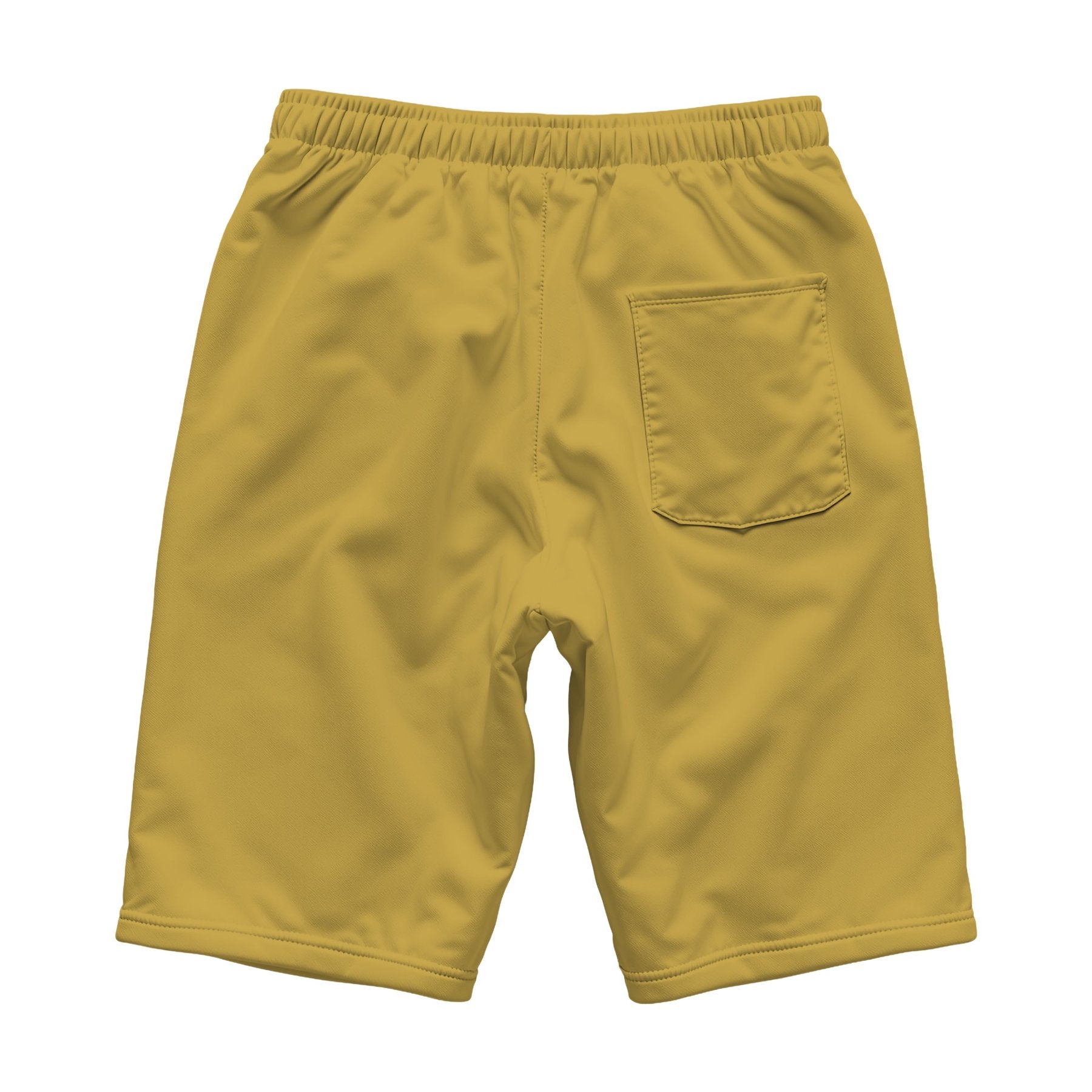 Antique Gold Back View Unisex Shorts Mockup | Shopify Etsy Mockup Template | High-Res JPG | Commercial Use Download | MockupBulk