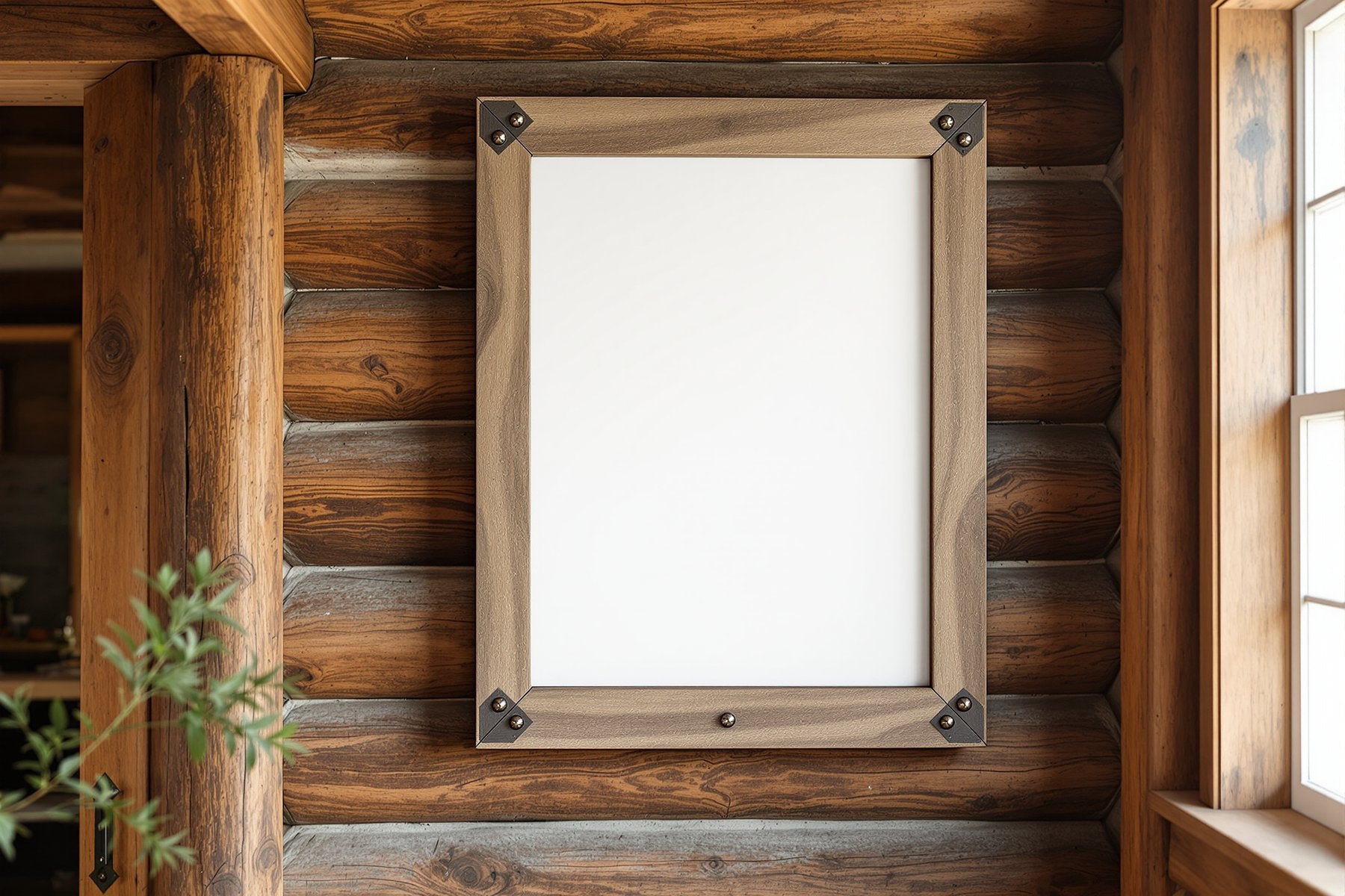 Blank Template #074 Rustic Frame Mockup | High-Resolution JPG | bulkmockup Template | For Etsy POD Print Sellers | MockupBulk