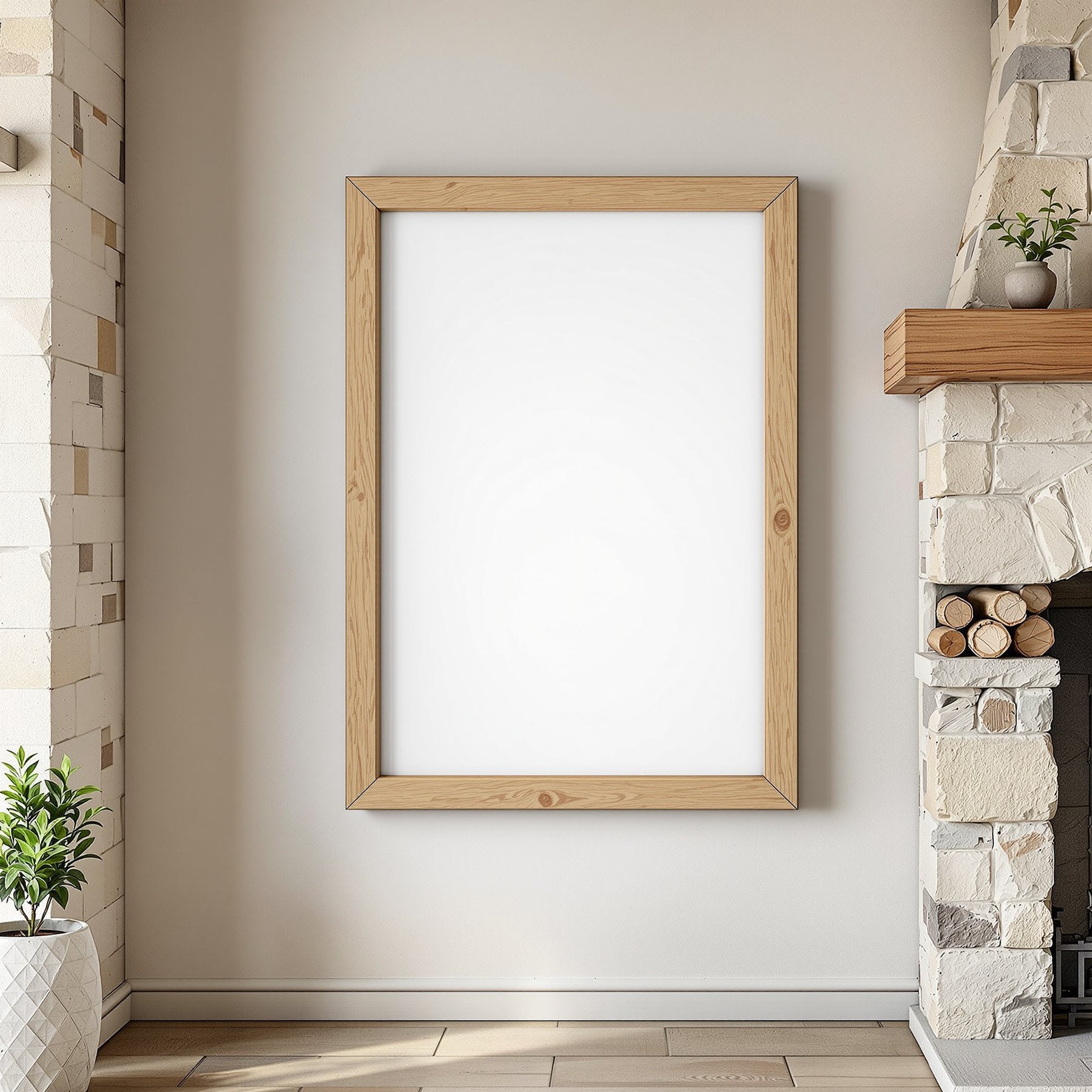 Rustic Frame Mockup, Blank Template #075 | Digital Frame Mockup | bulkmockup JPG Download | For POD Etsy Shopify | MockupBulk
