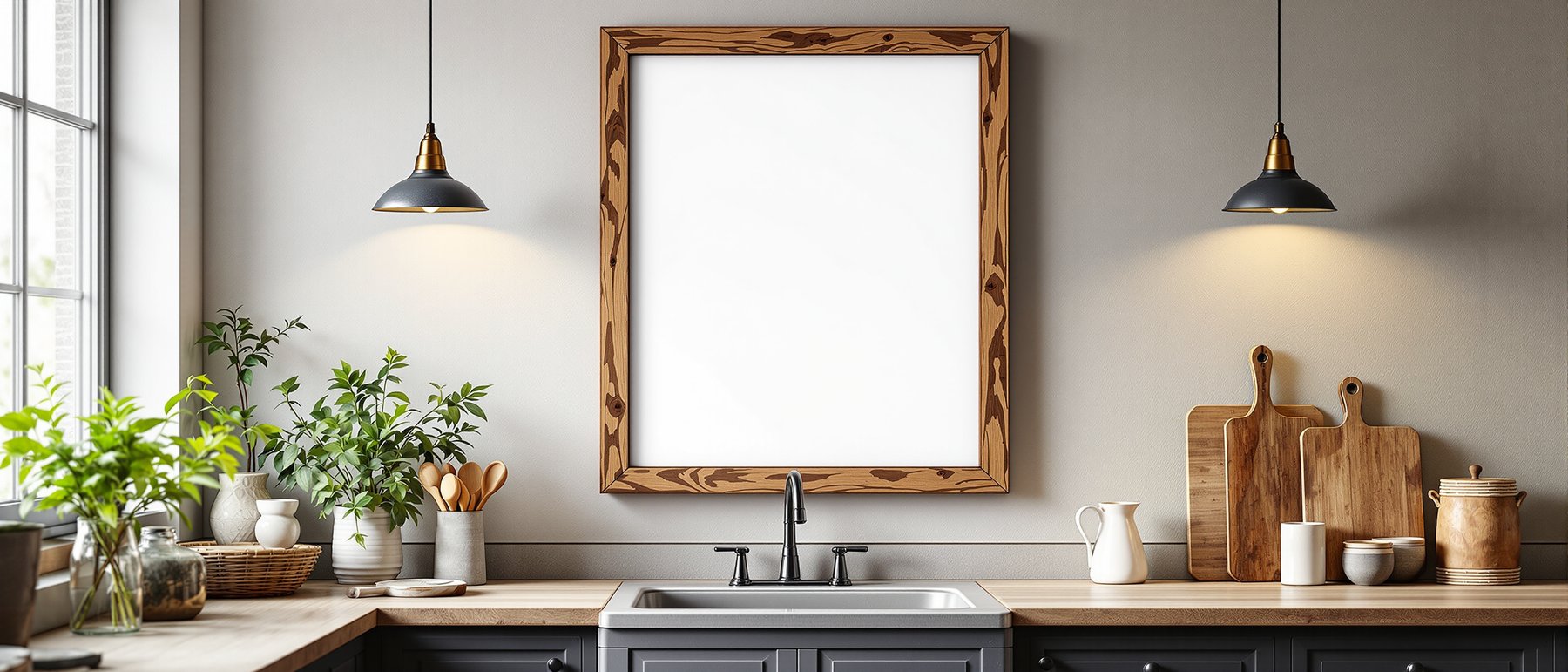 Blank Template #076 Rustic Frame Mockup | Empty Frame Template | bulkmockup High-Res JPG | Commercial Use Included | MockupBulk