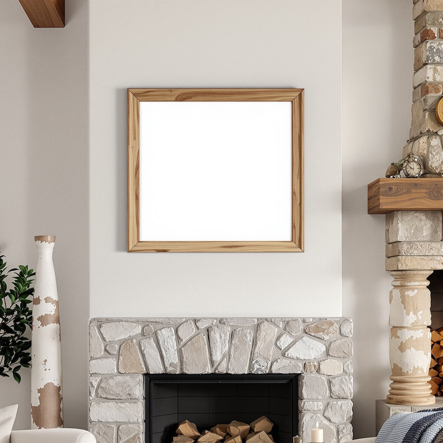 Rustic Frame Mockup, Blank Template #080 | Blank Frame Template for Etsy | bulkmockup JPG Download | Commercial Use | MockupBulk