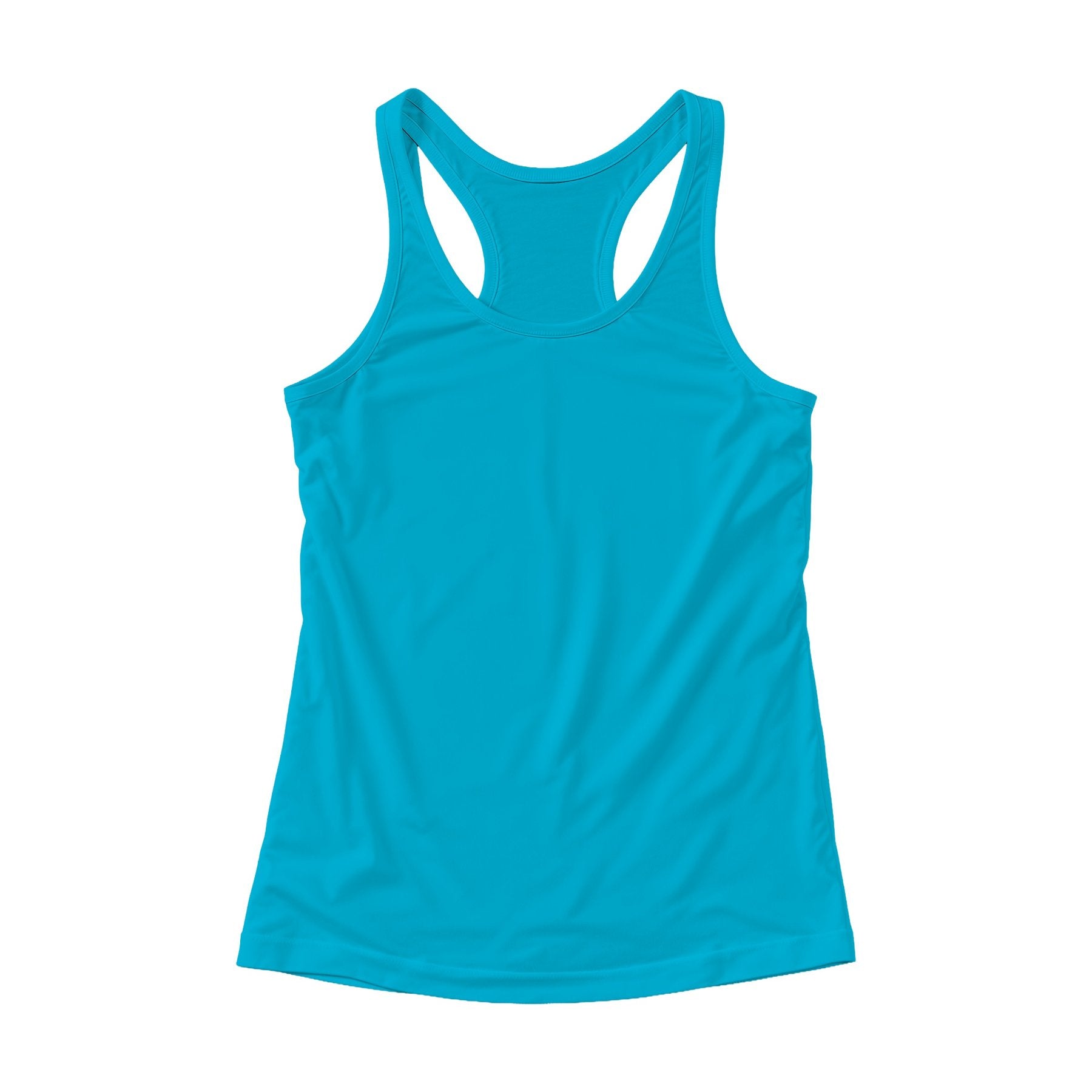 Womens Active Mockup | Aqua Back View | High Resolution JPG | POD Mockup Template | Commercial Use Download | MockupBulk