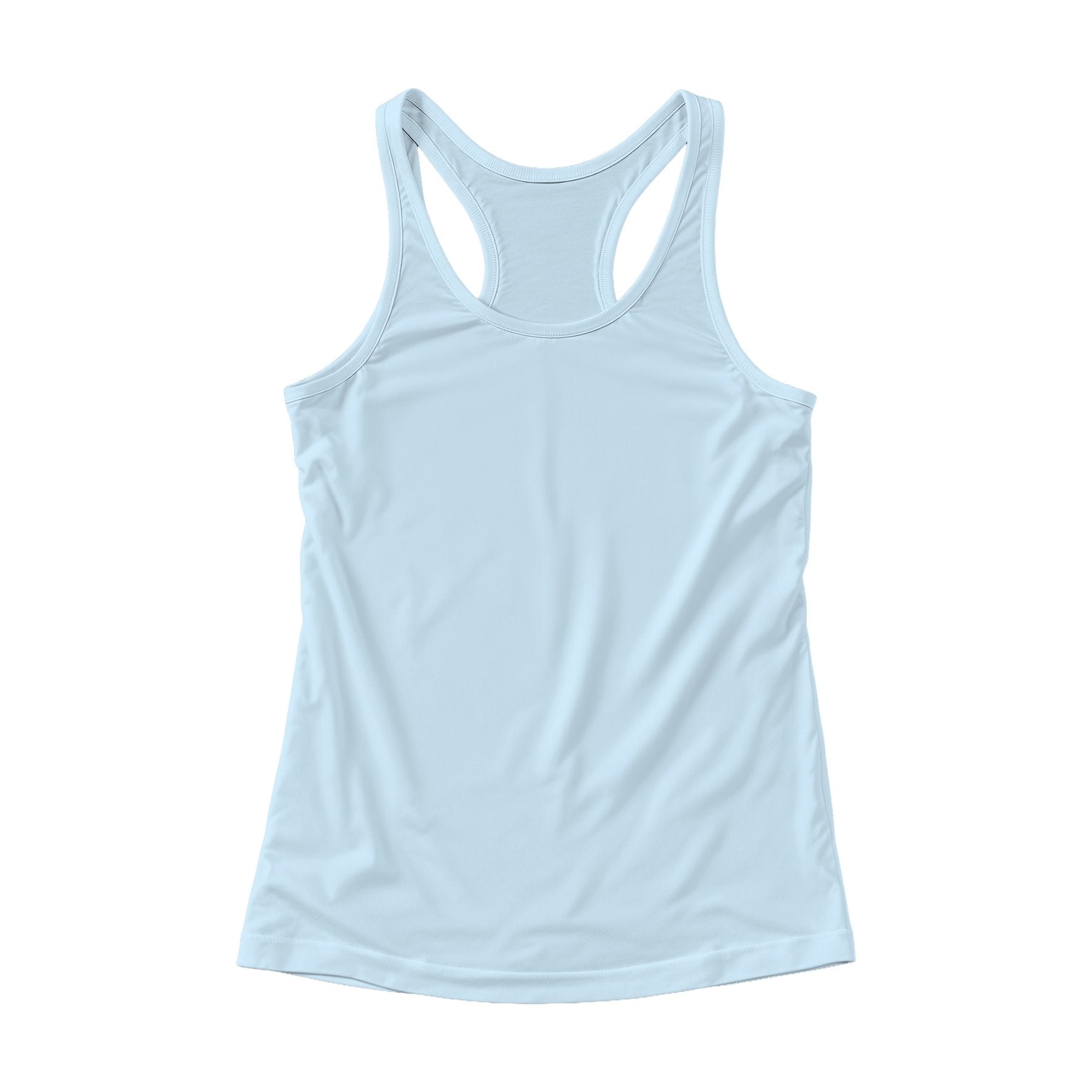 Ice Blue Back View Womens Active Mockup | High Resolution JPG | POD Mockup Template | Commercial Use Download | MockupBulk