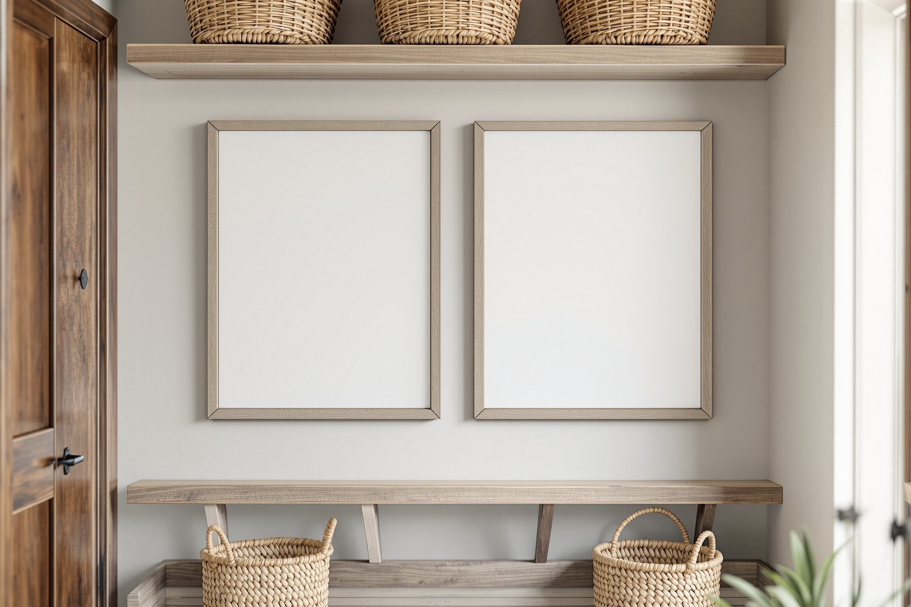 Rustic Frame Mockup — Blank Template #082 — High-Res Frame Template JPG | bulkmockup Mockup Store | Commercial Use | MockupBulk