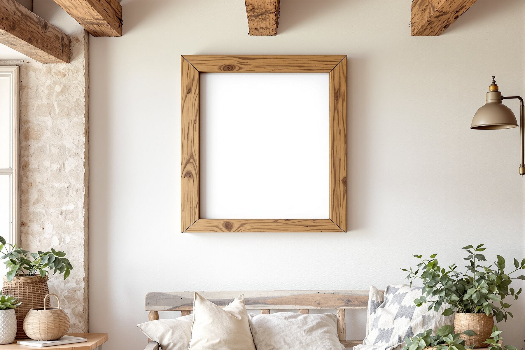 Rustic Frame Mockup | Blank Template #095 | Empty Frame Mockup Template | JPG Digital Download | Commercial Licence | bulkmockup Shop