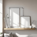 Floating Frame Mockup — Blank Template #002 — Blank Frame Template for Etsy | bulkmockup JPG Download | Commercial Use | MockupBulk