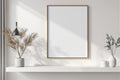 Floating Frame Mockup, Blank Template #008 | bulkmockup Blank Frame Template | High-Res JPG | Commercial Licence | MockupBulk