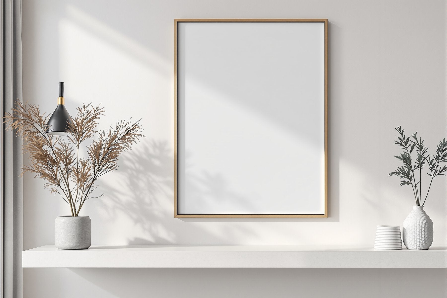 Floating Frame Mockup, Blank Template #008 | bulkmockup Blank Frame Template | High-Res JPG | Commercial Licence | MockupBulk