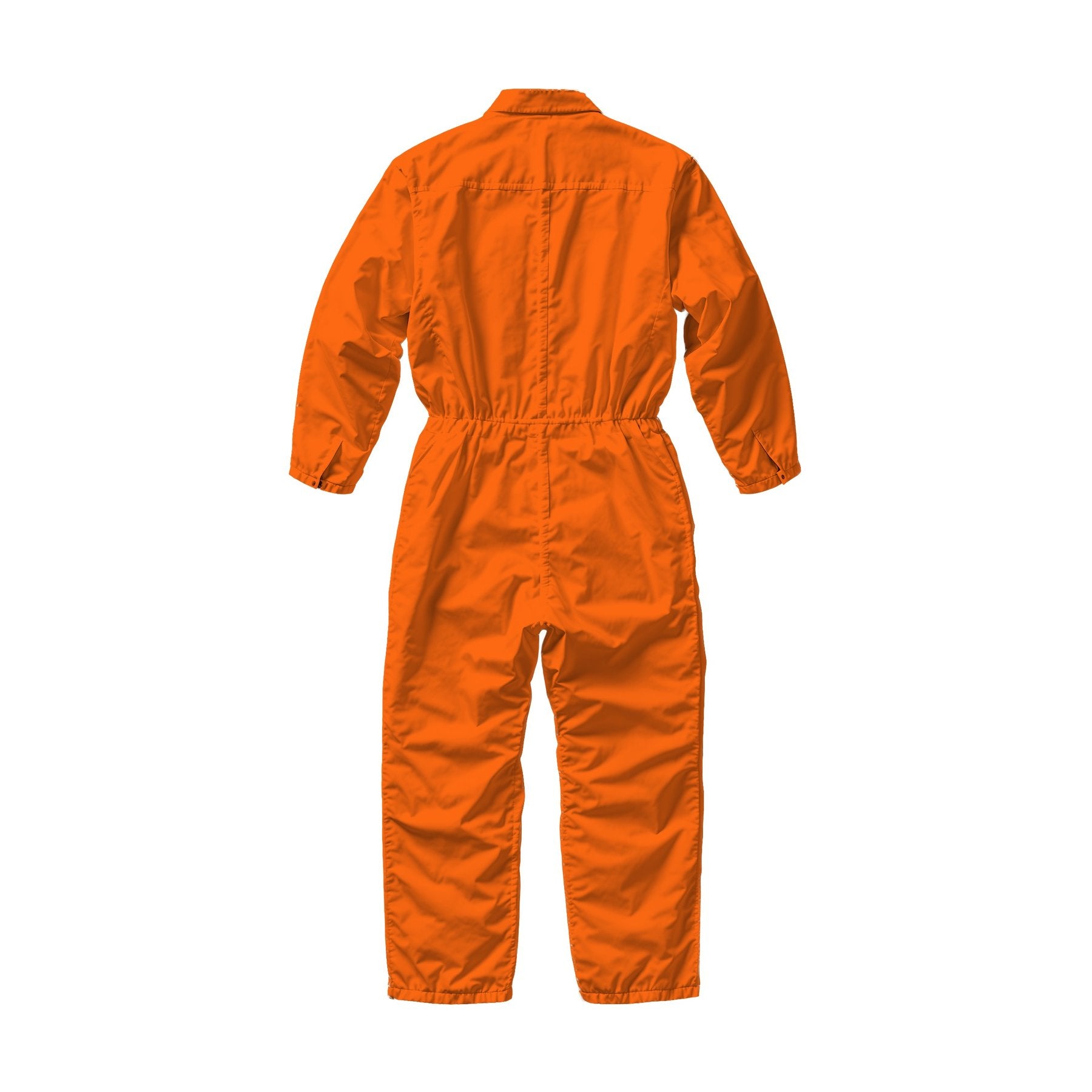 Unisex Work Mockup, Bright Orange Back View | Digital Download Mockup | High-Resolution JPG | Commercial Use Included | MockupBulk
