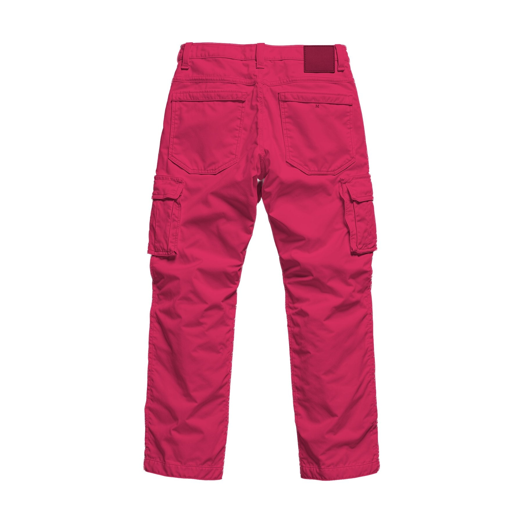Mens Work Mockup — Cherry Red Back View — Print on Demand Mockup | High-Res JPG Download | Commercial Use Included | MockupBulk