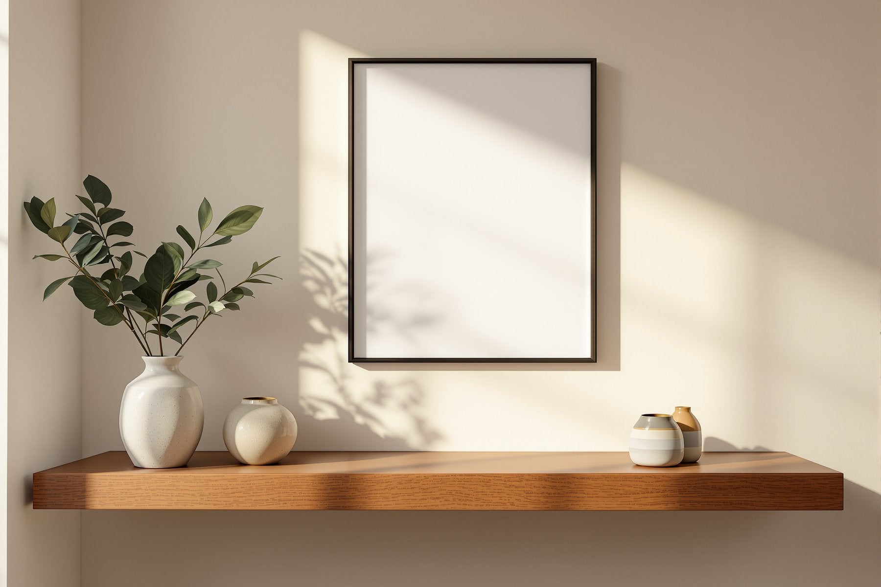 Floating Frame Mockup — Blank Template #015 — bulkmockup Blank Frame Template | High-Res JPG | Commercial Licence | MockupBulk