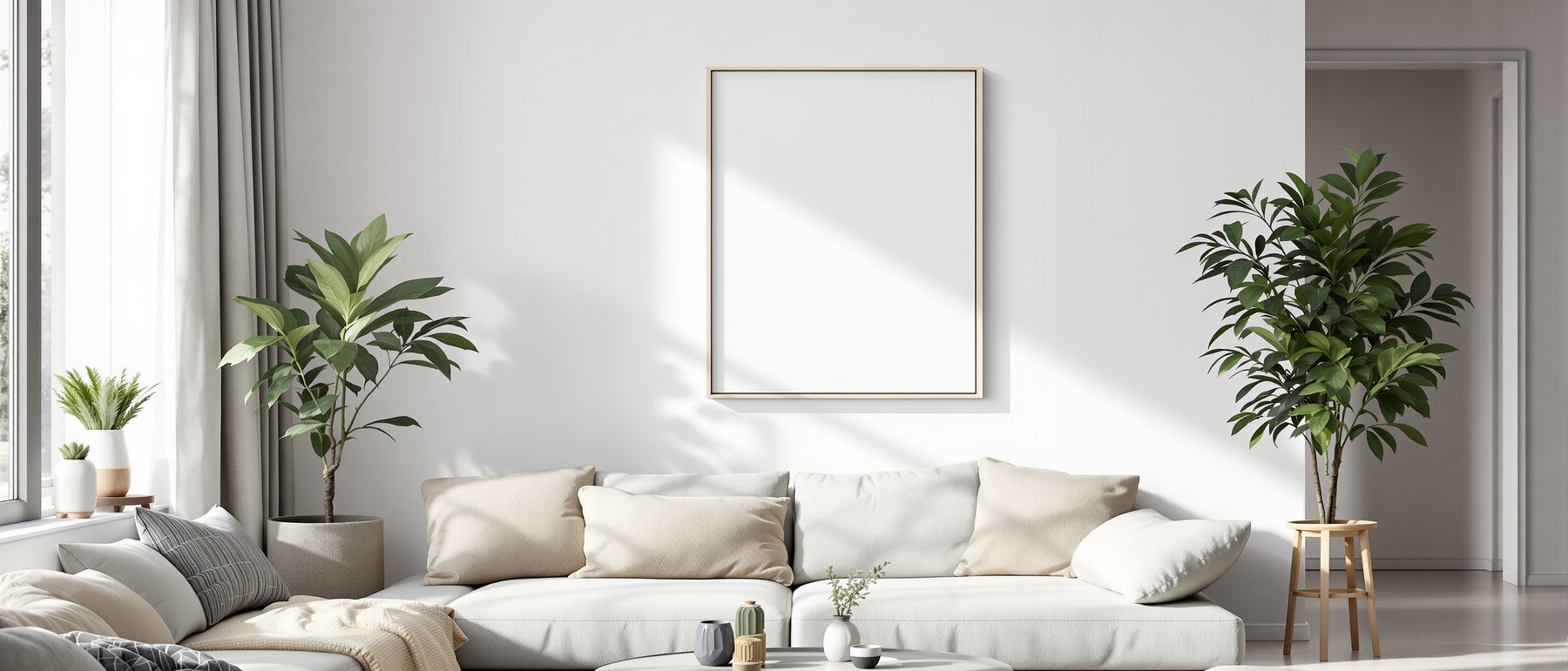 Floating Frame Mockup — Blank Template #017 — Print-on-Demand Frame Mockup | bulkmockup JPG | Commercial Licence | MockupBulk