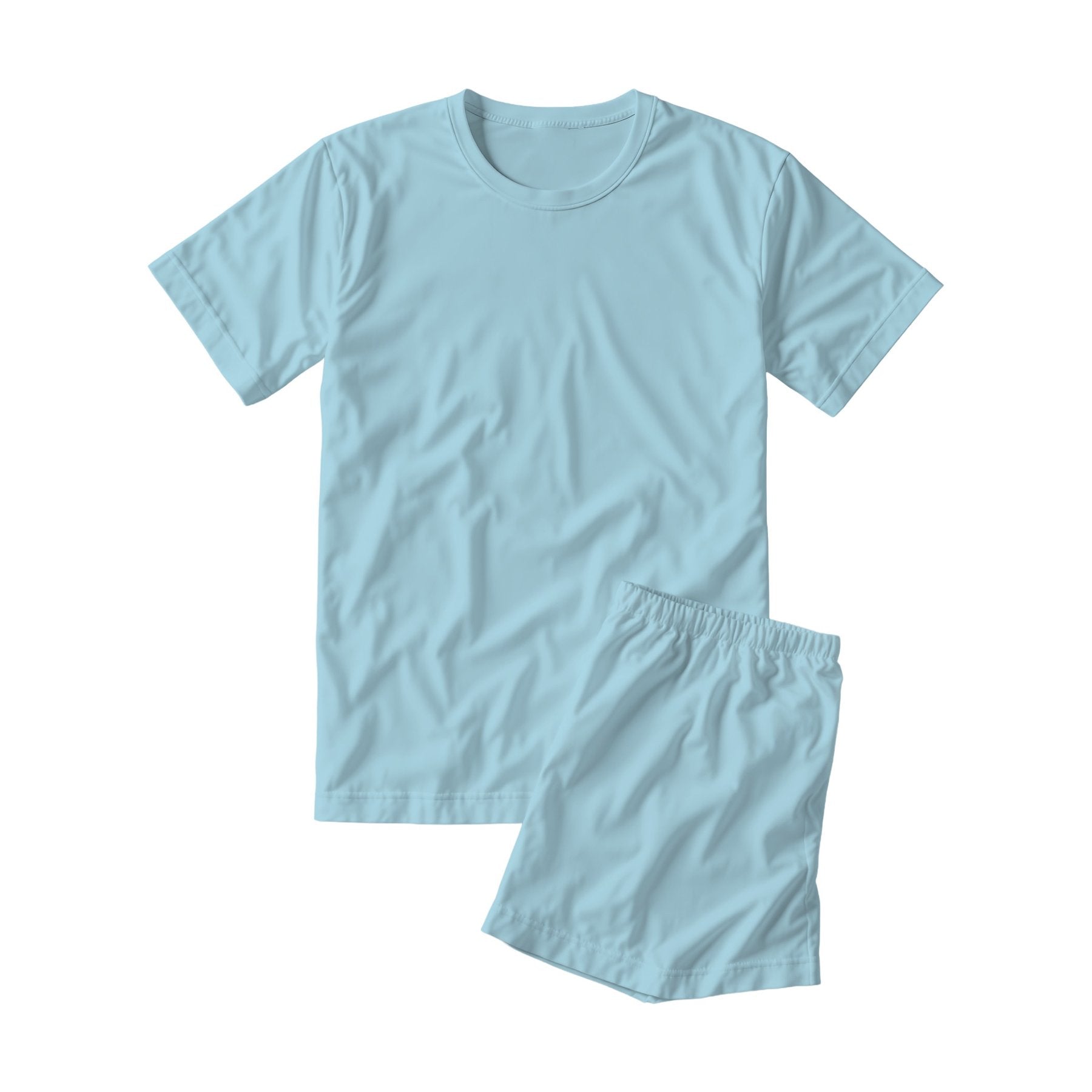 Unisex Sleep Mockup, Light Blue | JPG Mockup Download | For POD Sellers Designers Etsy Shops | Commercial Use | MockupBulk