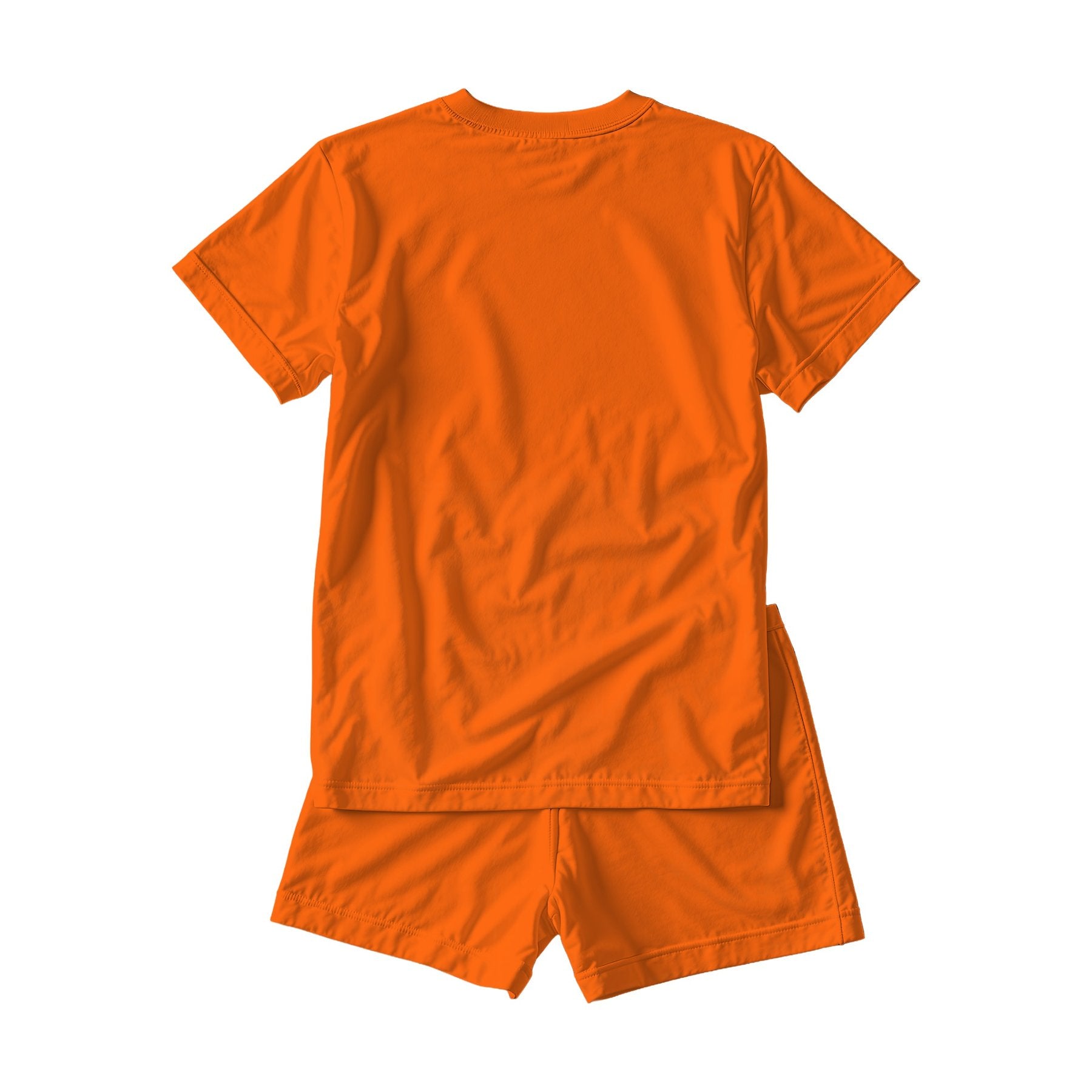 Unisex Sleep Mockup | Bright Orange Back View | JPG Mockup Download | For POD Sellers Designers Etsy Shops | Commercial Use | MockupBulk