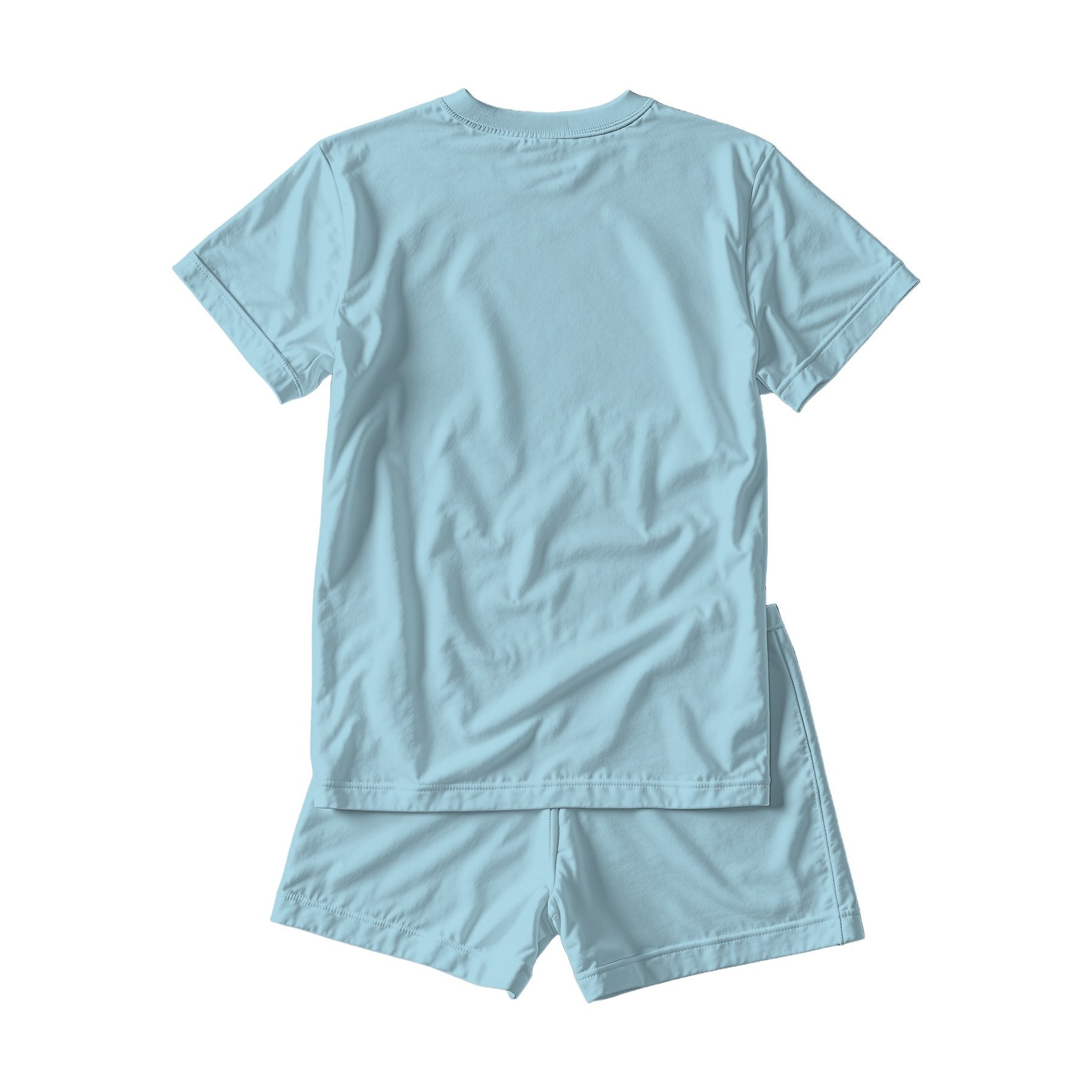 Light Blue Back View Unisex Sleep Mockup | High-Res JPG Instant Download | Commercial Use | Etsy POD Shopify Template | MockupBulk