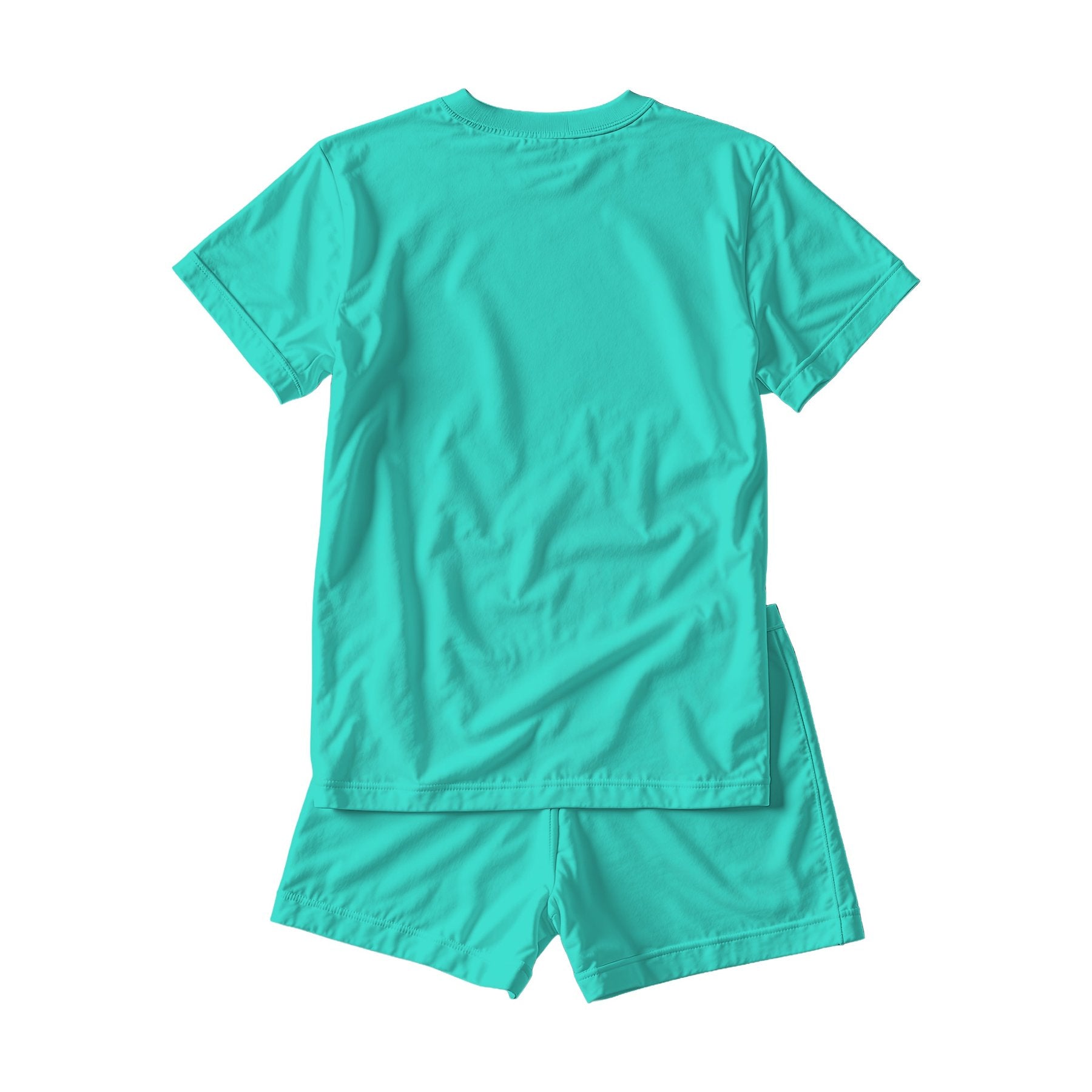 Turquoise Back View Unisex Sleep Mockup | Digital JPG Mockup | Commercial Licence | For Etsy Printful Printify | MockupBulk