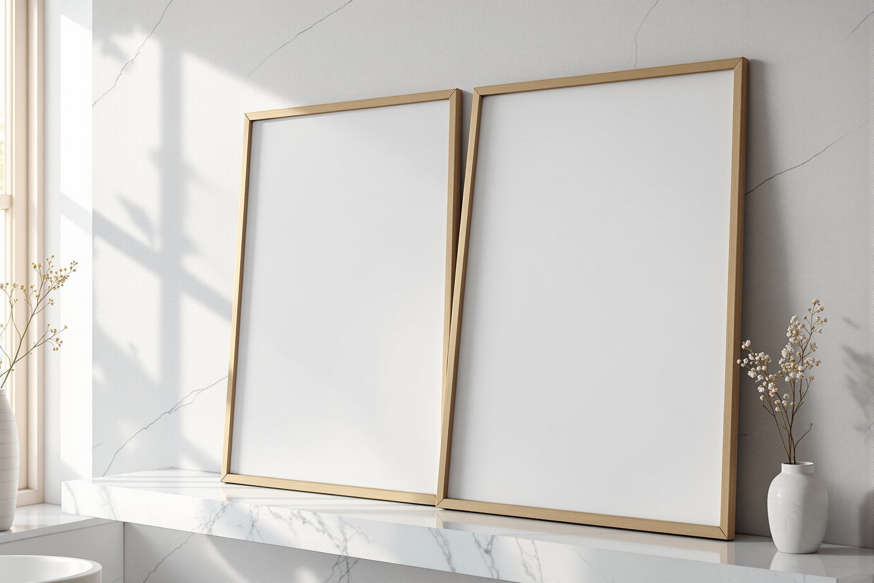 Floating Frame Mockup | Blank Template #024 | High-Res Frame Template JPG | bulkmockup Mockup Store | Commercial Use | MockupBulk