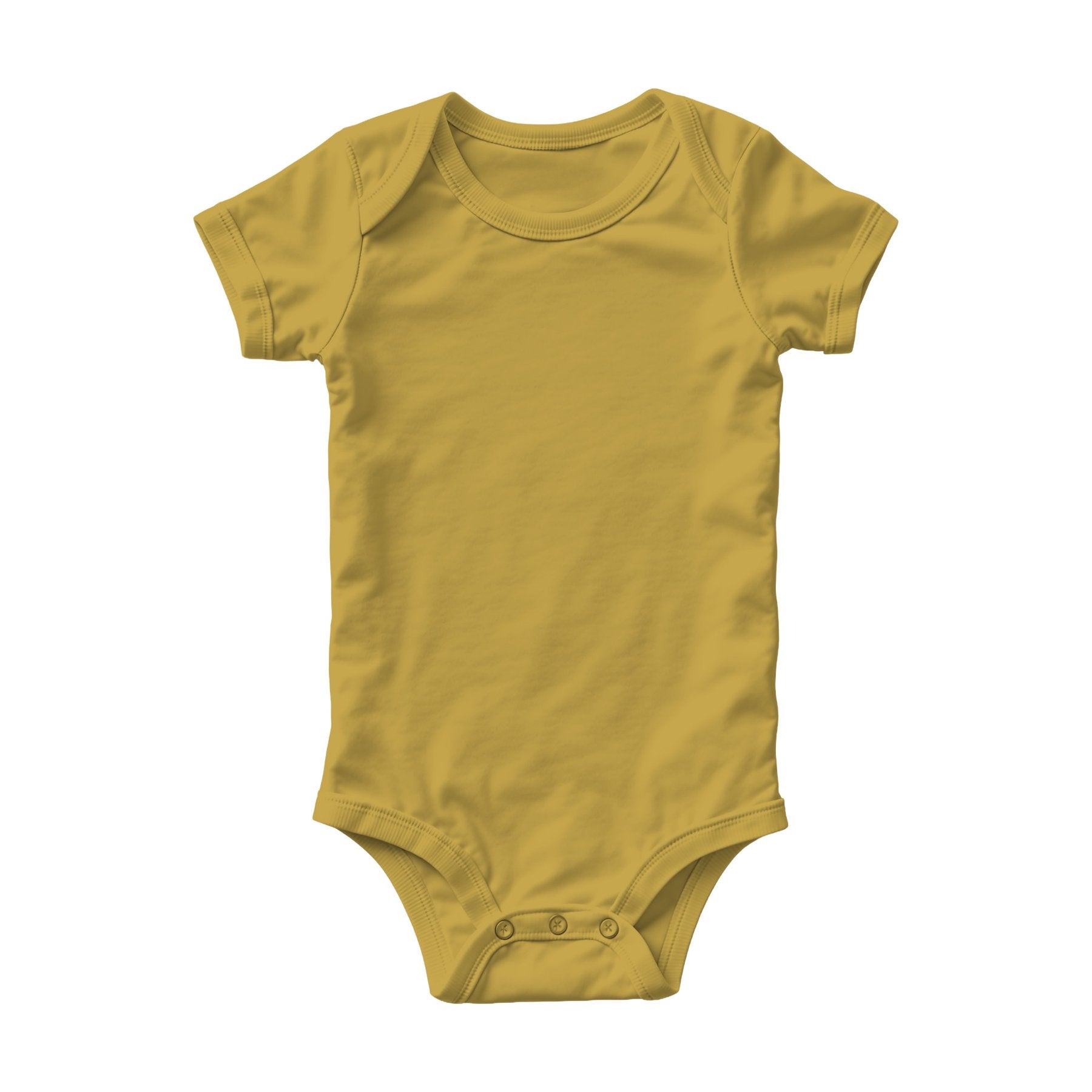 Antique Gold Baby Baby Onesie Mockup | Print on Demand Mockup | High-Res JPG Download | Commercial Use Included | MockupBulk