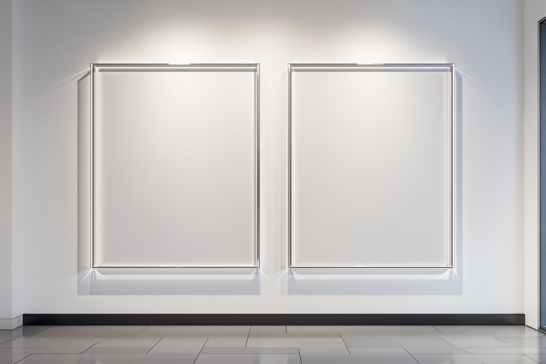 Floating Frame Mockup — Blank Template #032 — High-Res Frame Template JPG | bulkmockup Mockup Store | Commercial Use | MockupBulk