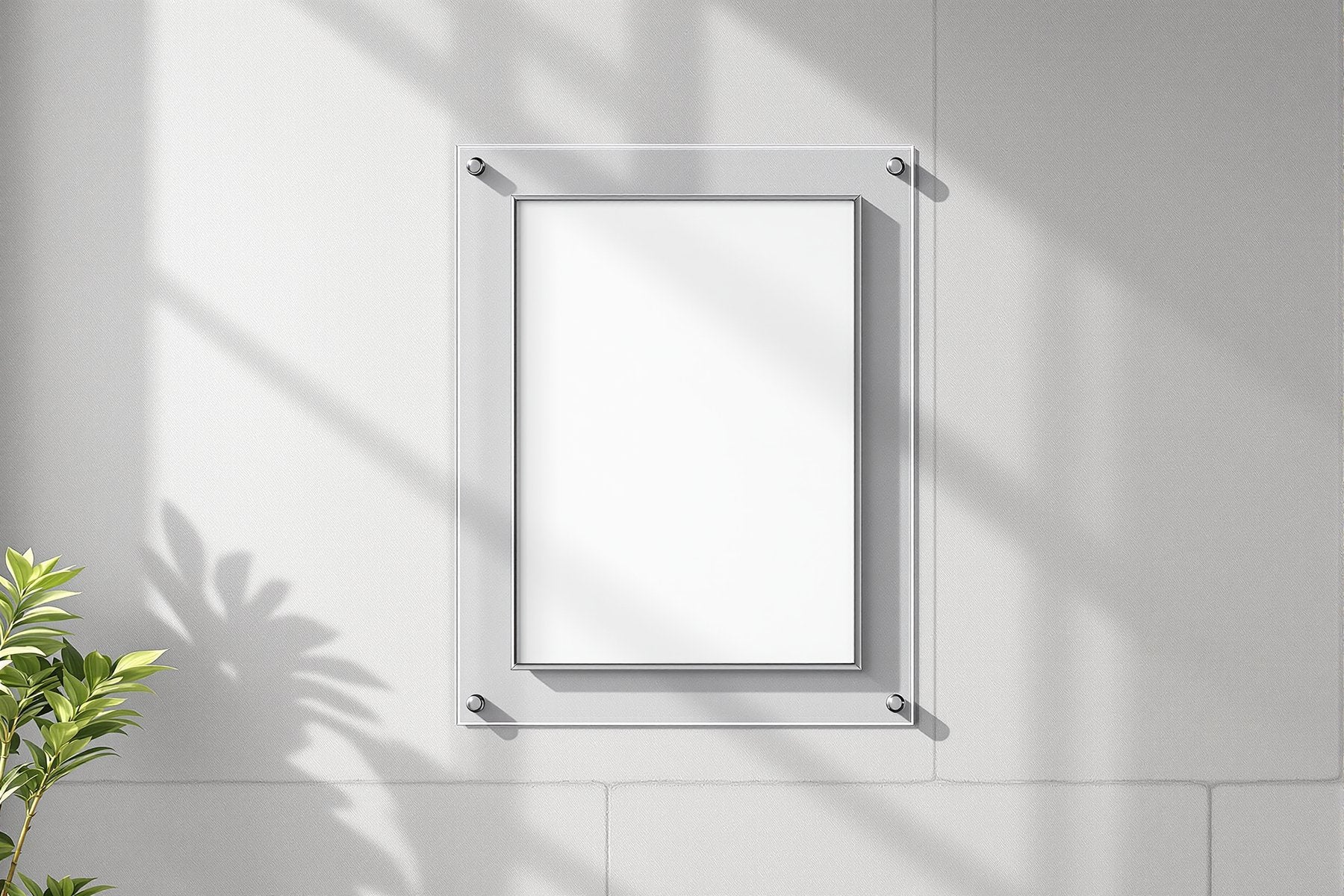 Floating Frame Mockup — Blank Template #035 — Empty Frame Mockup Template | JPG Digital Download | Commercial Licence | bulkmockup Shop