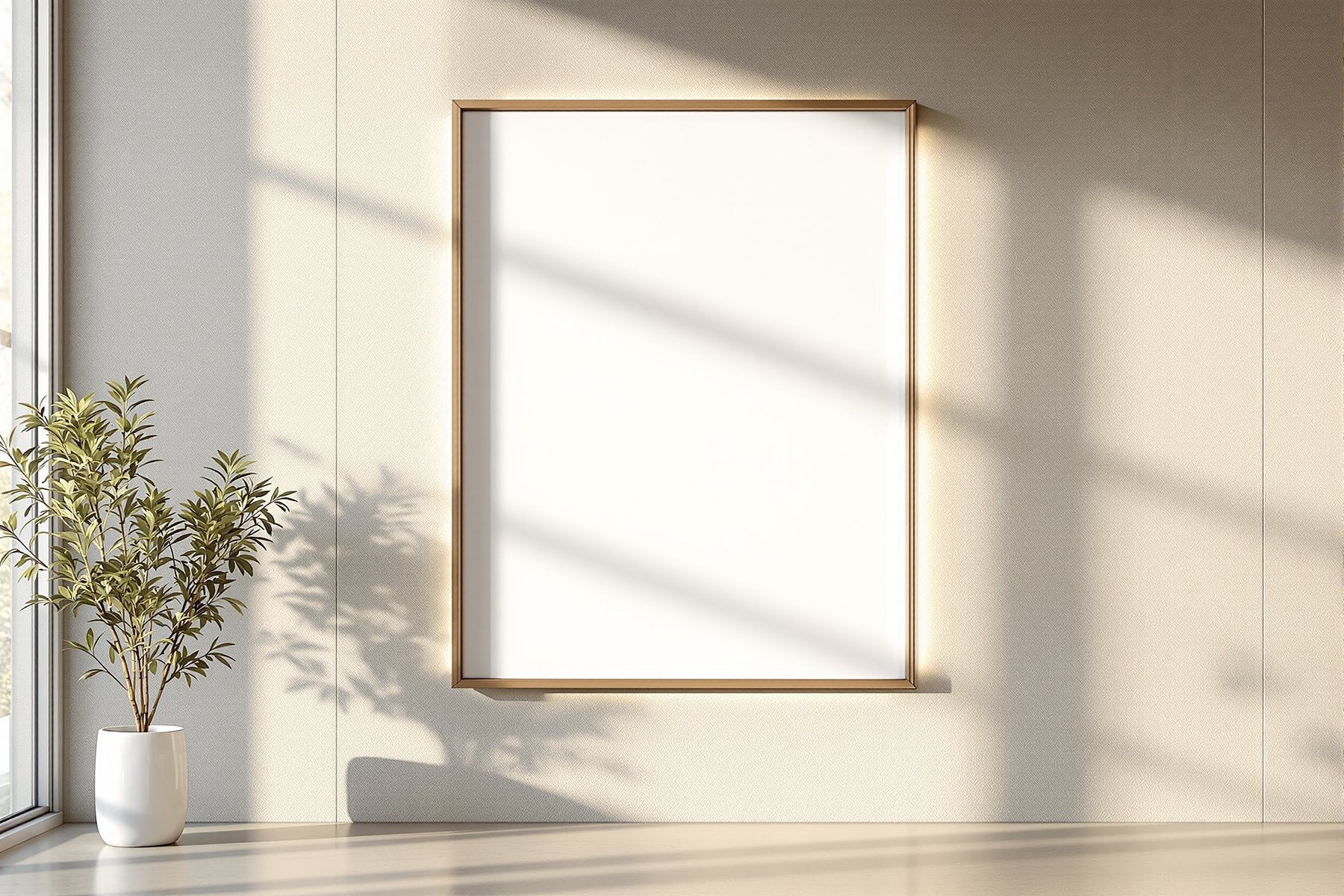 Floating Frame Mockup | Blank Template #044 — Print-on-Demand Frame Mockup | bulkmockup JPG | Commercial Licence | MockupBulk