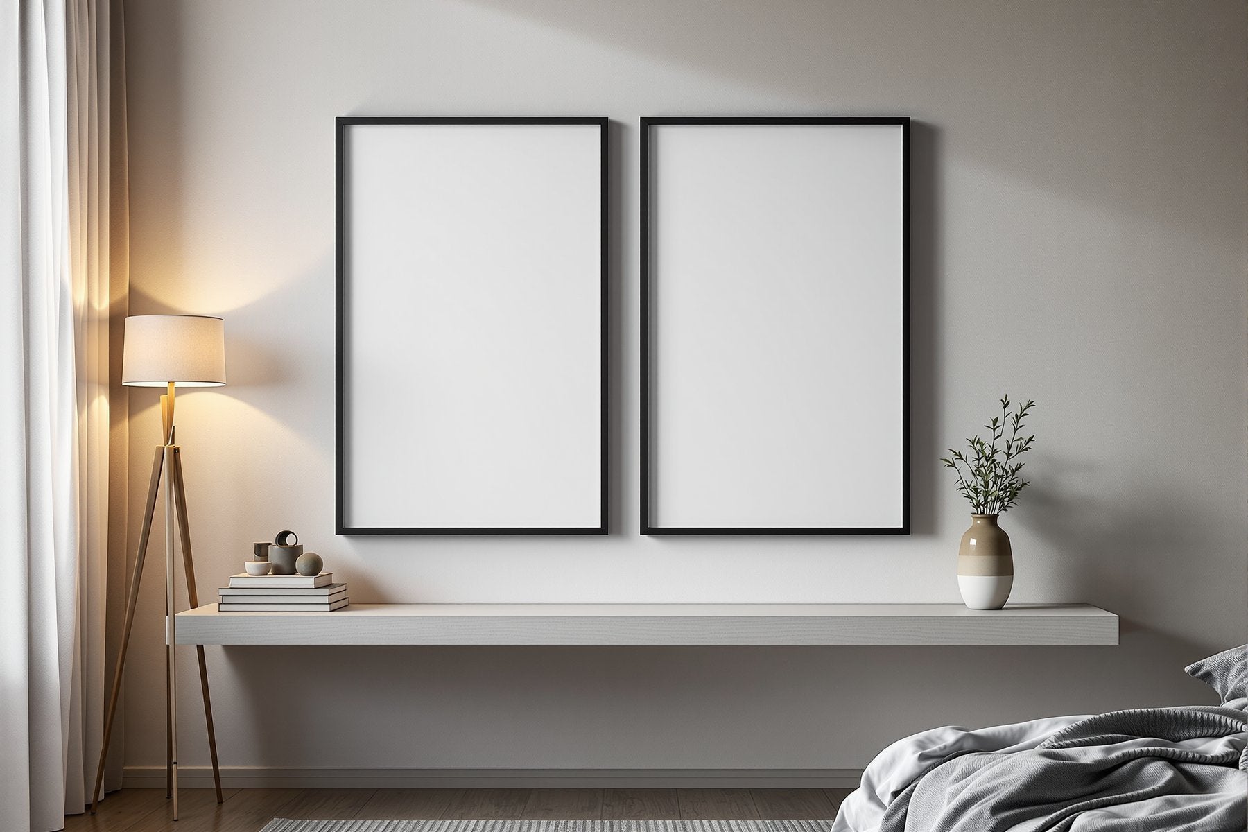 Blank Template #045 Floating Frame Mockup | Empty Frame Mockup Template | JPG Digital Download | Commercial Licence | bulkmockup Shop