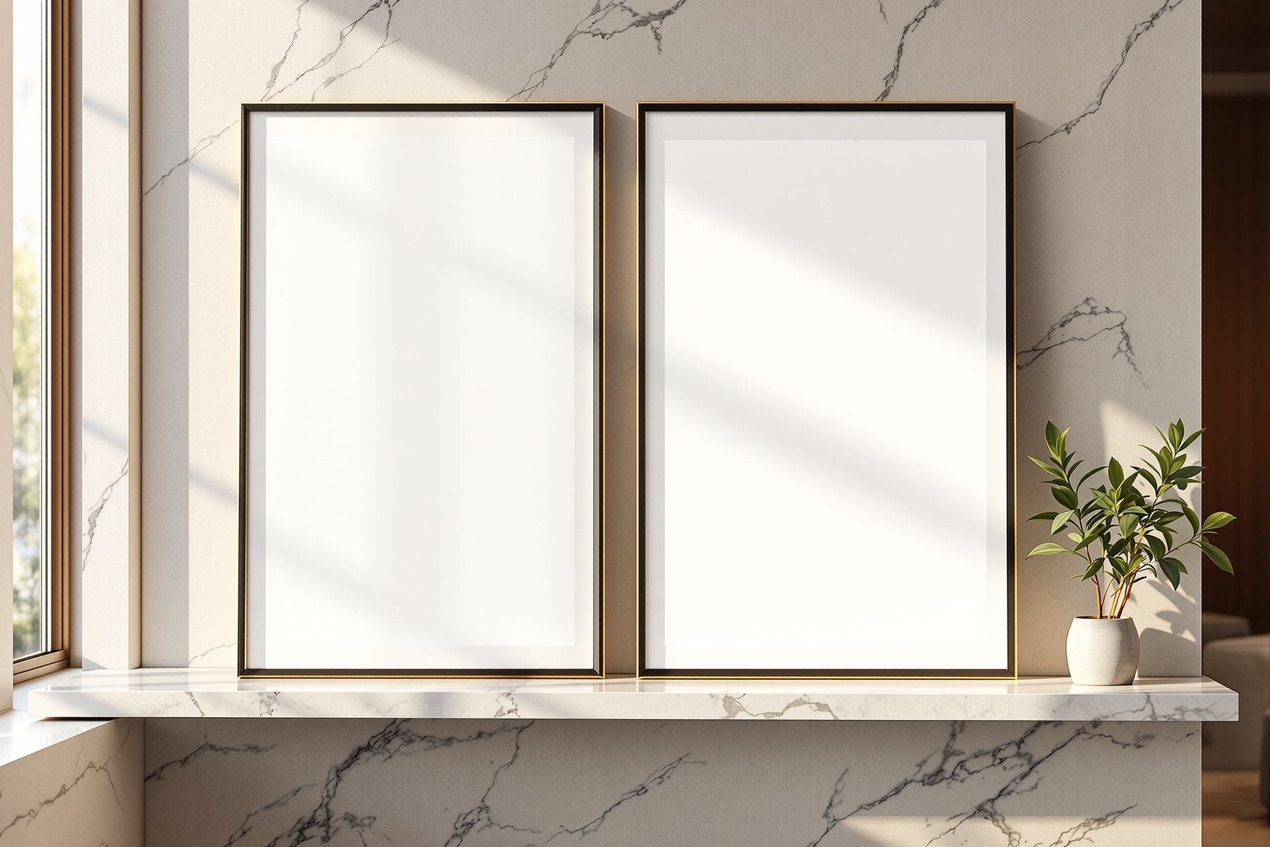Floating Frame Mockup, Blank Template #046 | Blank Frame Template for Etsy | bulkmockup JPG Download | Commercial Use | MockupBulk