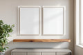 Floating Frame Mockup — Blank Template #048 — bulkmockup Blank Frame Template | High-Res JPG | Commercial Licence | MockupBulk