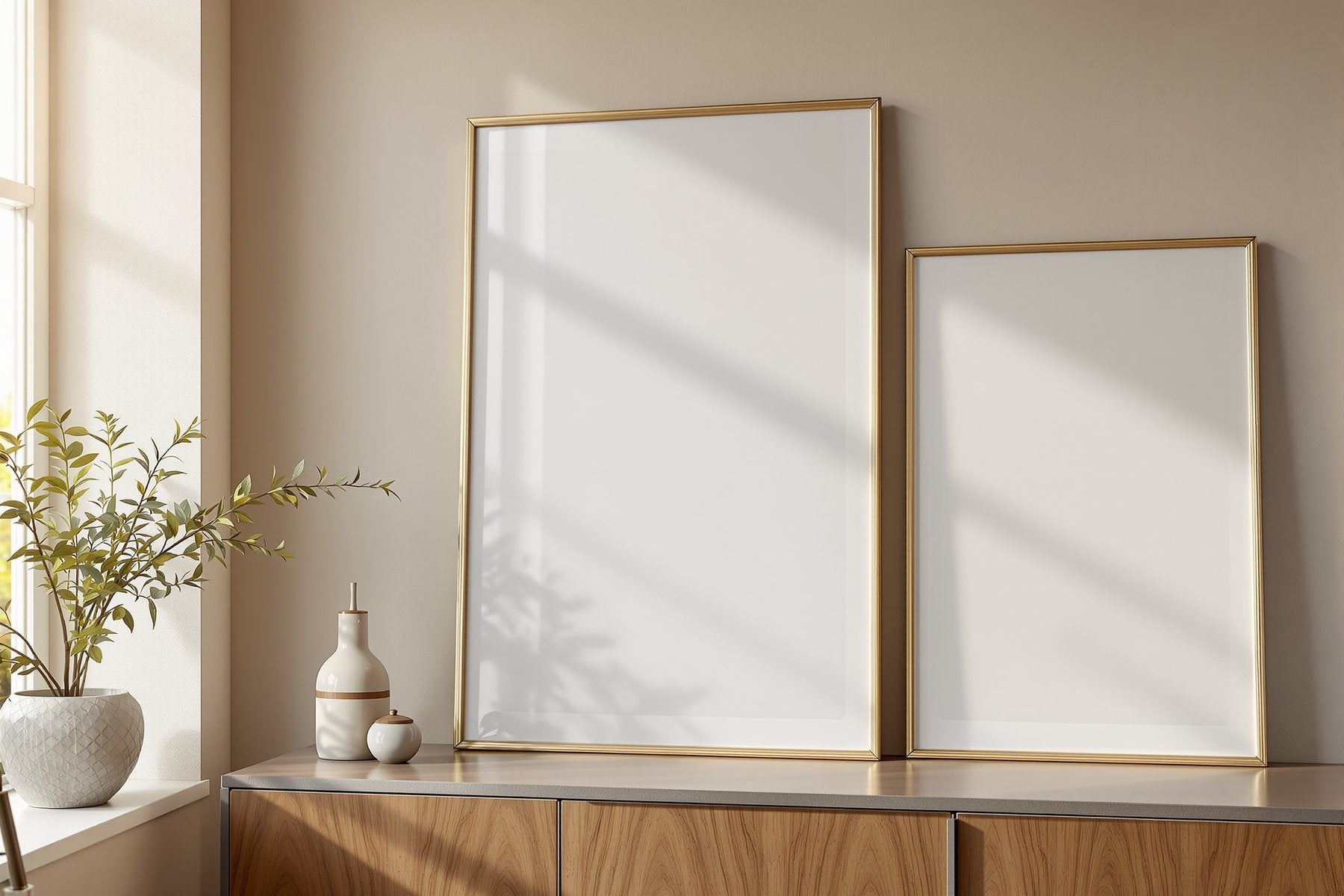 Floating Frame Mockup | Blank Template #050 | bulkmockup Digital Download | Blank Frame JPG | Commercial Licence Included | MockupBulk