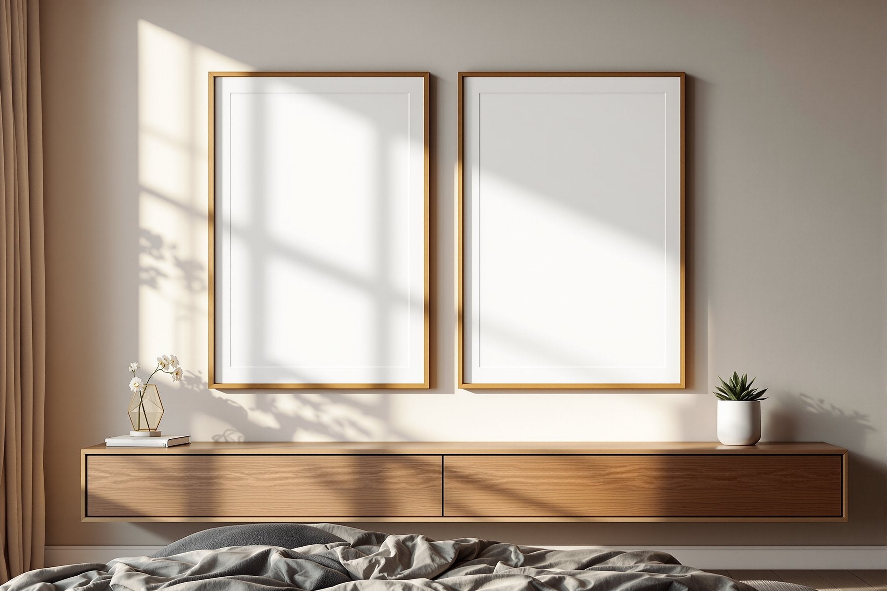 Floating Frame Mockup, Blank Template #051 | bulkmockup Blank Frame Template | High-Res JPG | Commercial Licence | MockupBulk
