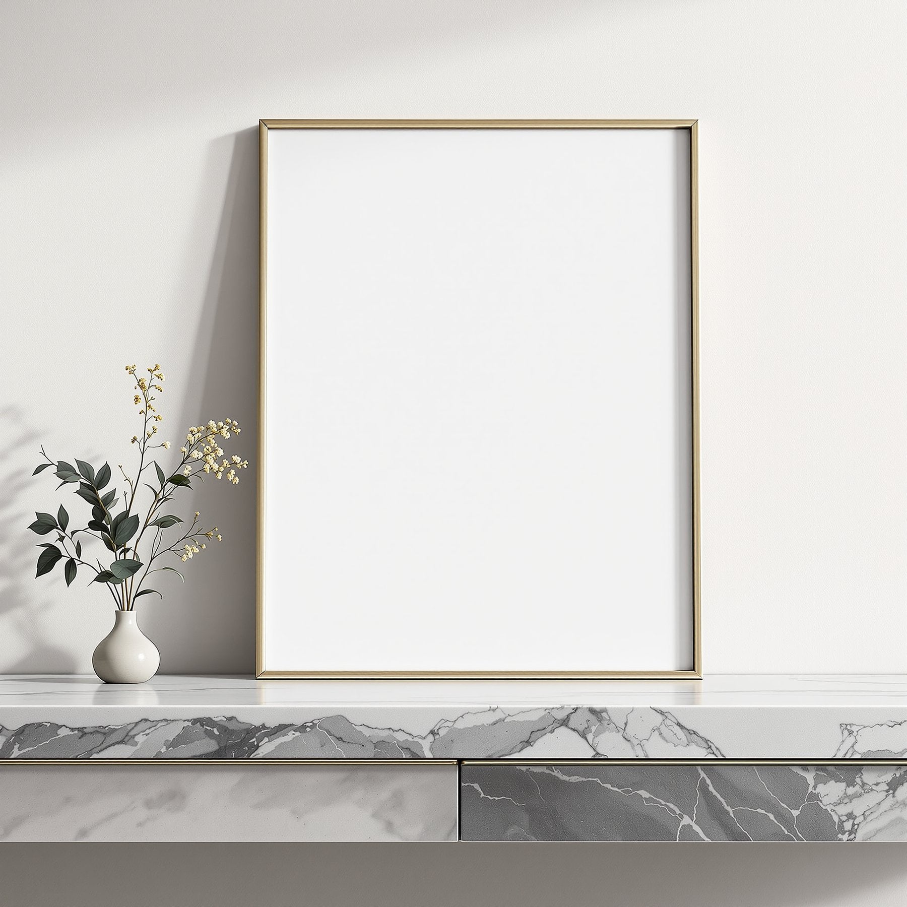 Blank Template #052 Floating Frame Mockup | Digital Frame Mockup | bulkmockup JPG Download | For POD Etsy Shopify | MockupBulk