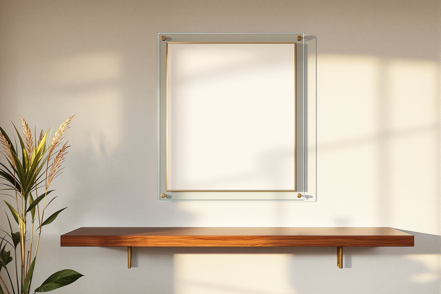 Floating Frame Mockup, Blank Template #056 | Blank Frame Template | High-Res JPG Instant Download | Commercial Use | bulkmockup | MockupBulk