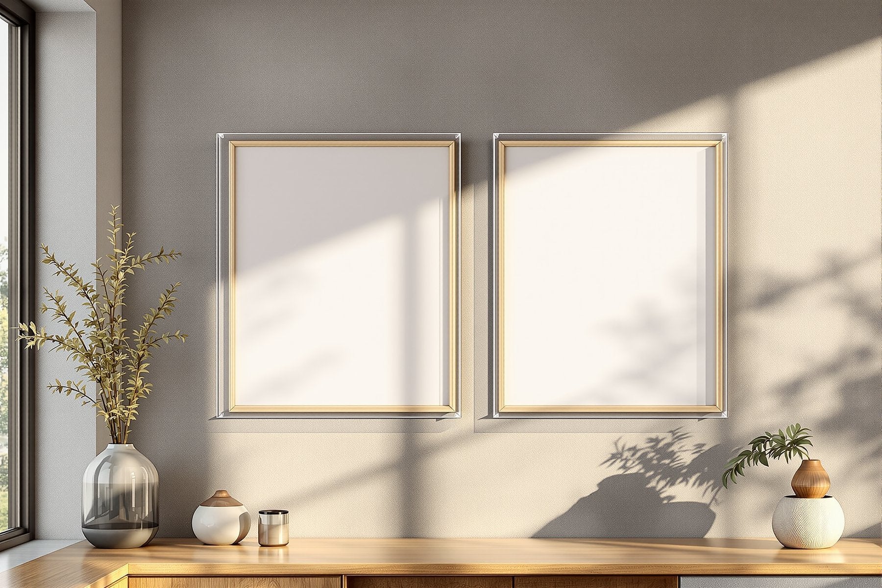 Blank Template #057 Floating Frame Mockup | Blank Frame Template for Etsy | bulkmockup JPG Download | Commercial Use | MockupBulk