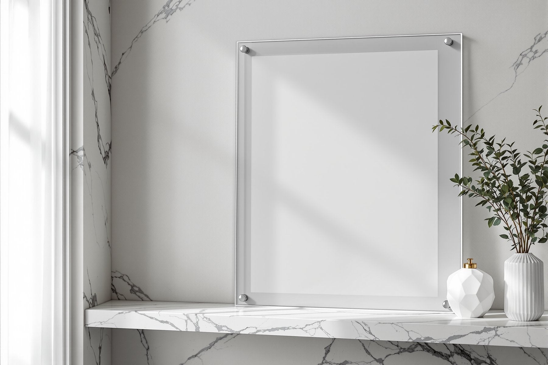 Floating Frame Mockup — Blank Template #067 — Instant bulkmockup Download | Blank Frame JPG Template | Commercial Use | MockupBulk