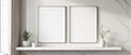 Floating Frame Mockup — Blank Template #073 — bulkmockup Frame Template | Instant Download JPG | Commercial Use | MockupBulk