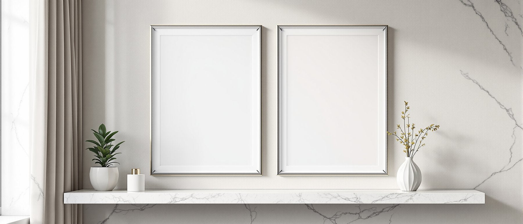 Floating Frame Mockup — Blank Template #073 — bulkmockup Frame Template | Instant Download JPG | Commercial Use | MockupBulk