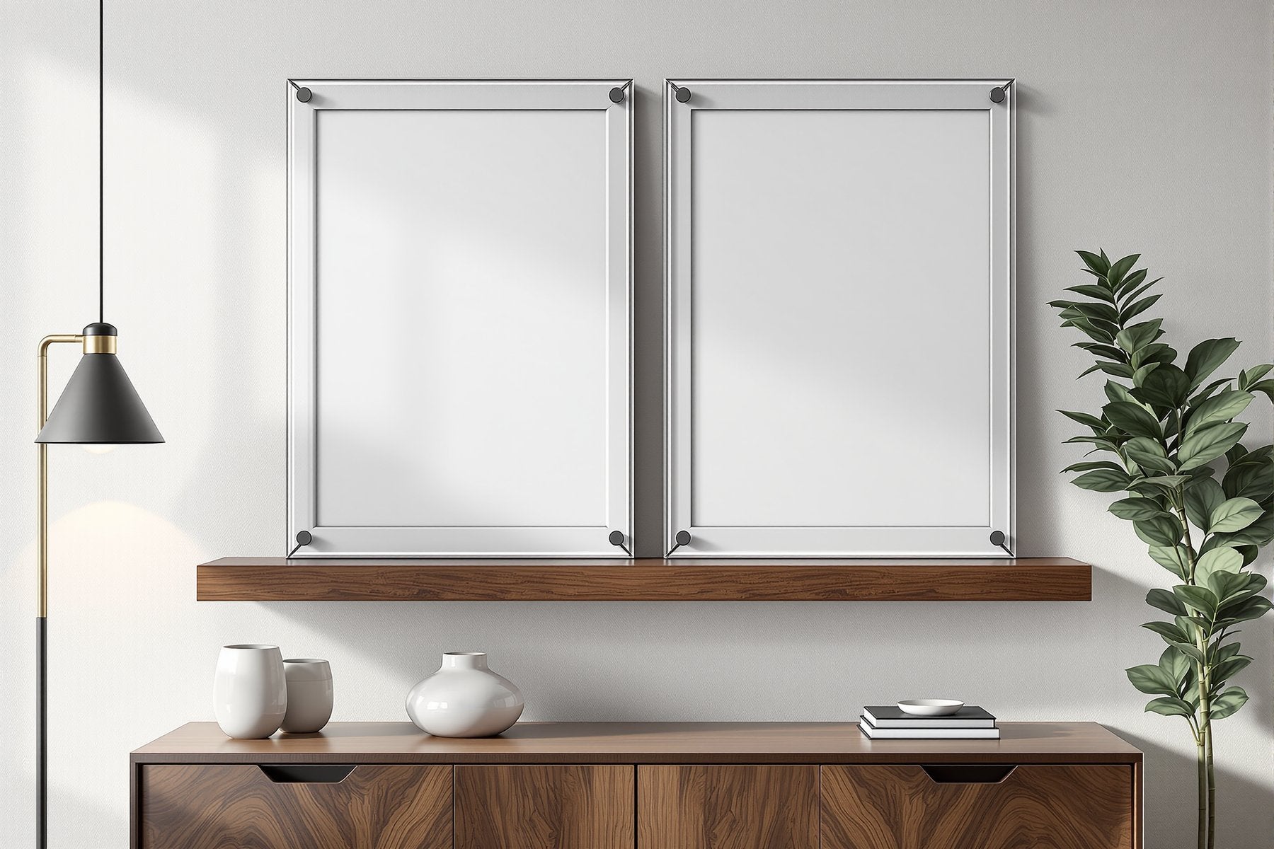 Floating Frame Mockup — Blank Template #080 — bulkmockup Blank Frame Template | High-Res JPG | Commercial Licence | MockupBulk