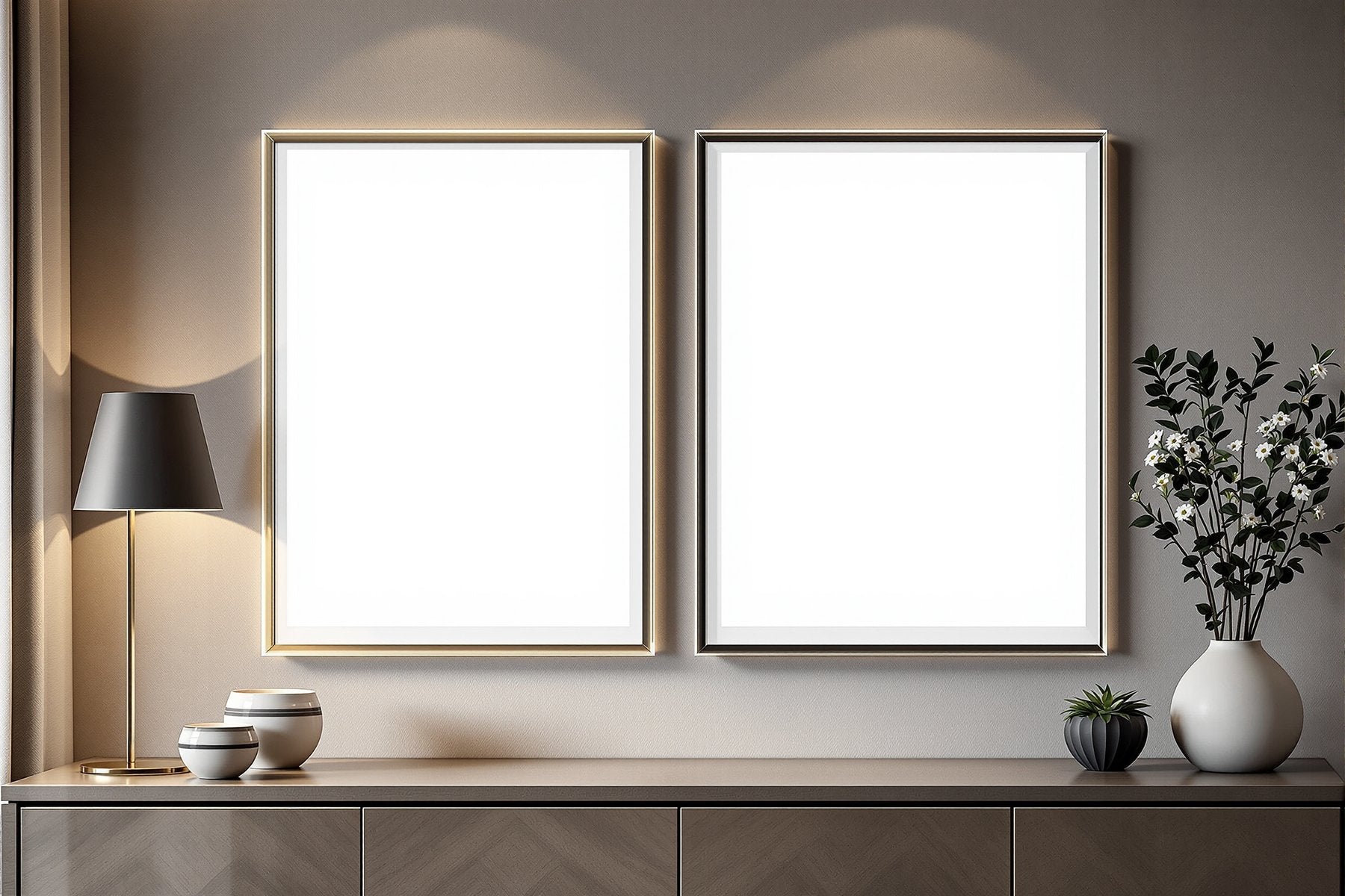 Blank Template #090 Floating Frame Mockup | Print-on-Demand Frame Mockup | bulkmockup JPG | Commercial Licence | MockupBulk